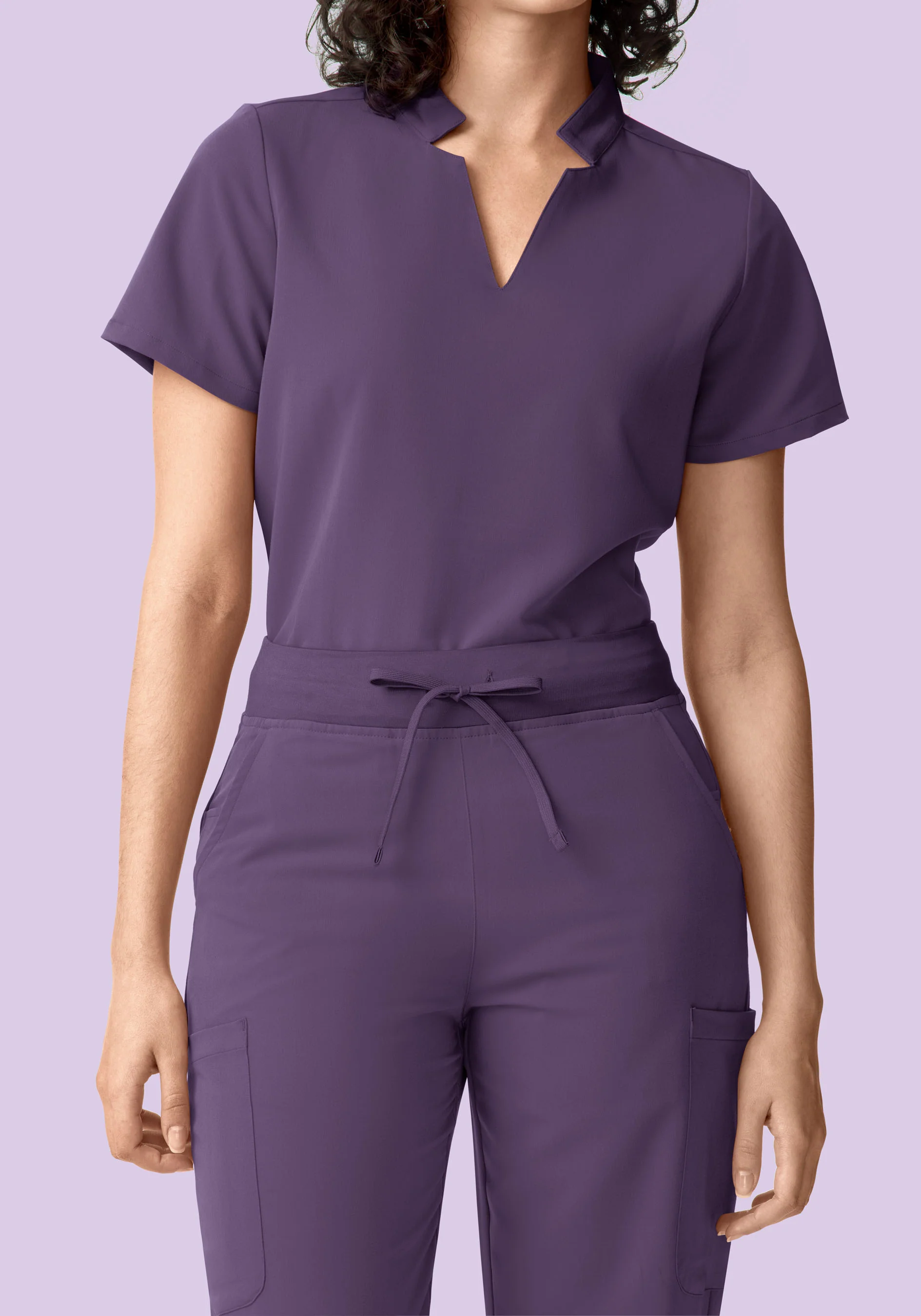11 Pocket High Waisted Cargos Dewberry - Image 3