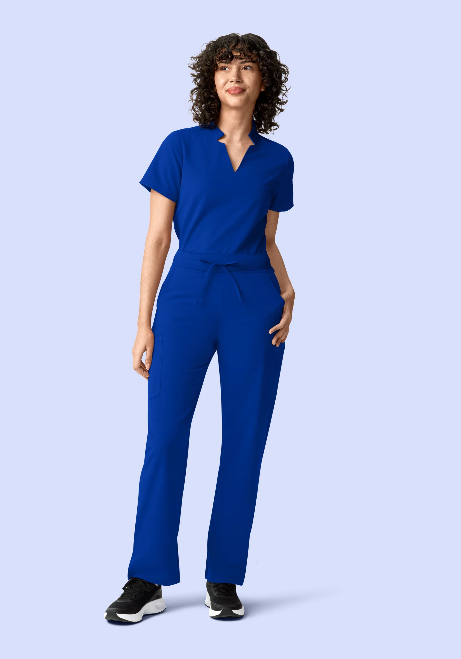 11 Pocket High Waisted Cargos Galaxy Blue - Image 5