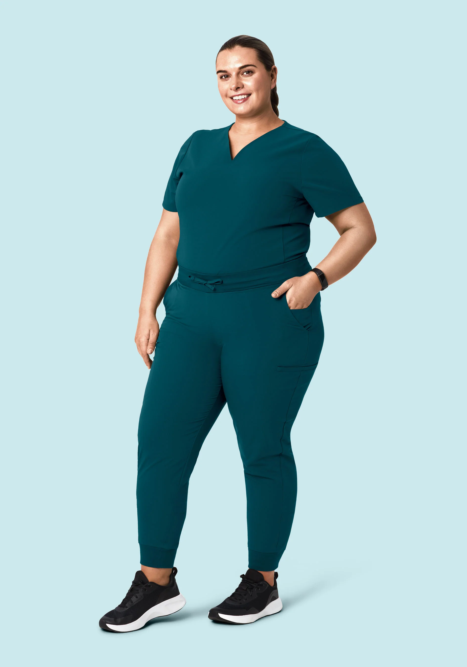 11 Pocket Joggers Caribbean Blue - Image 5