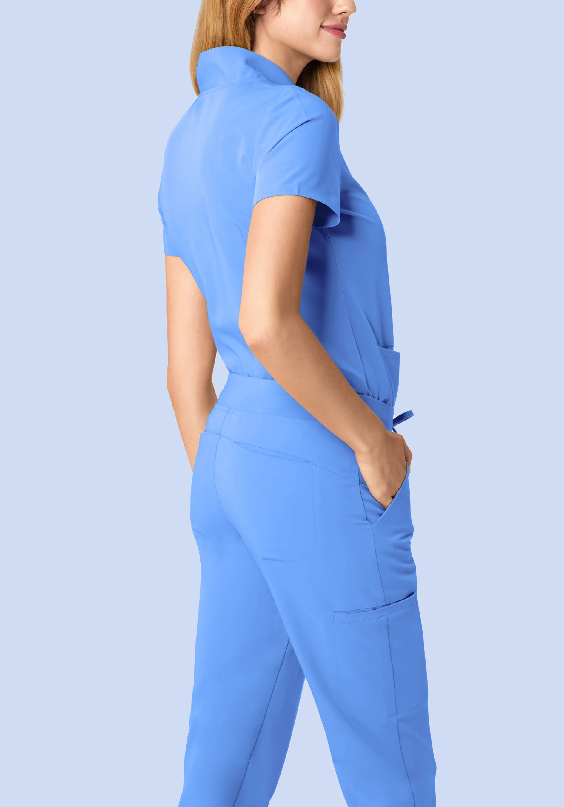 11 Pocket Joggers Ceil Blue - Image 4
