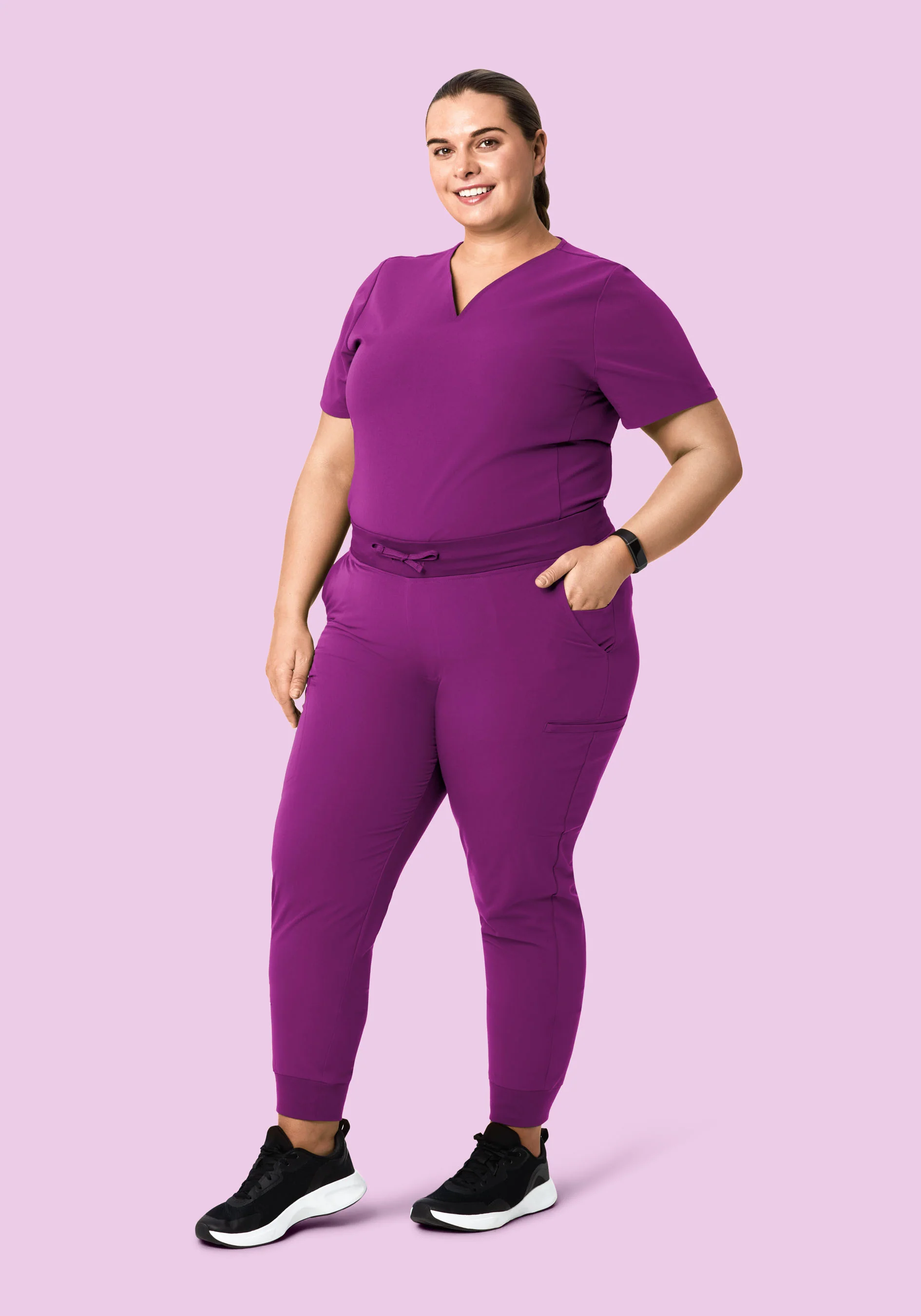 11 Pocket Joggers Dark Orchid - Image 5