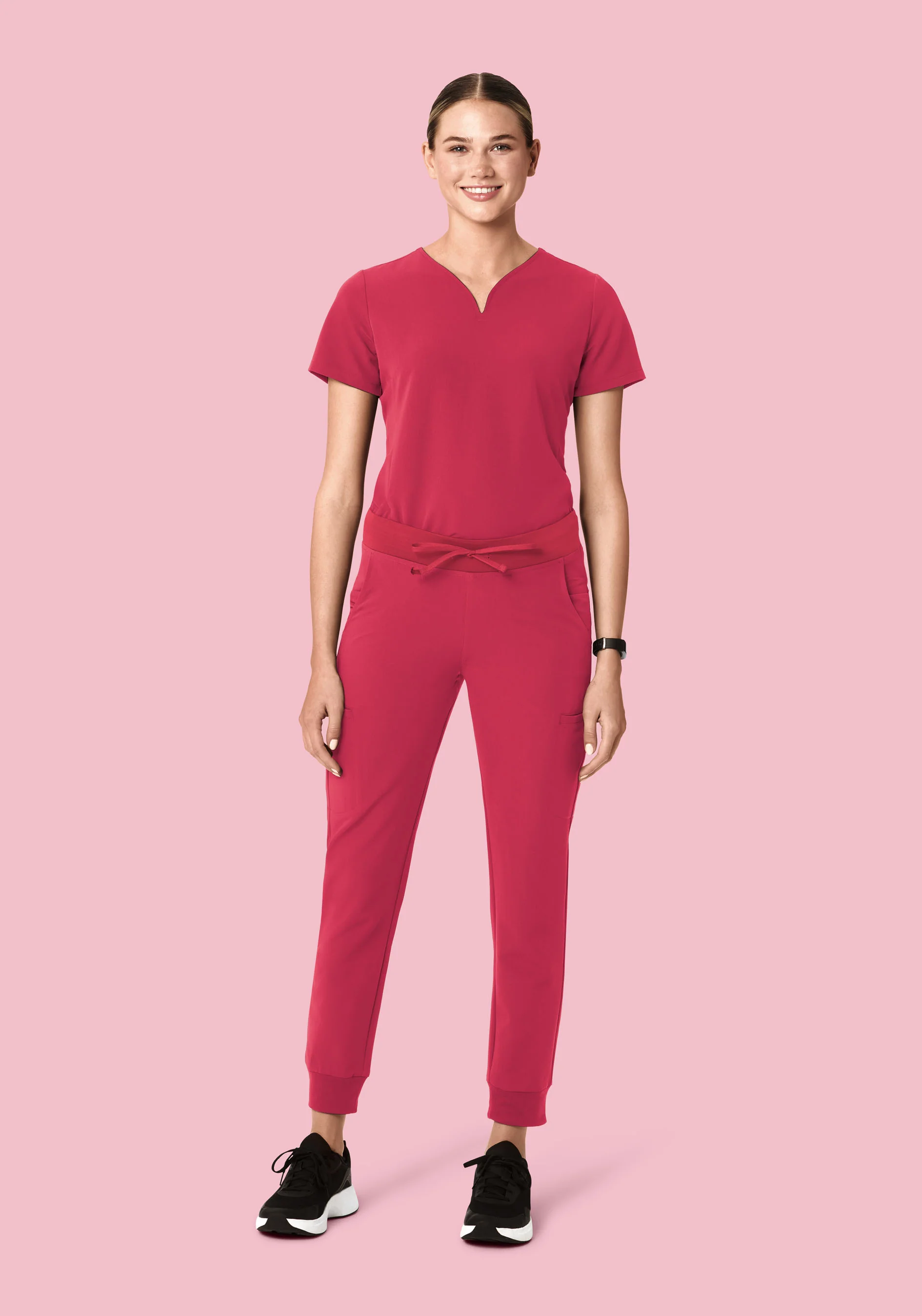 11 Pocket Joggers Deep Rose - Image 2