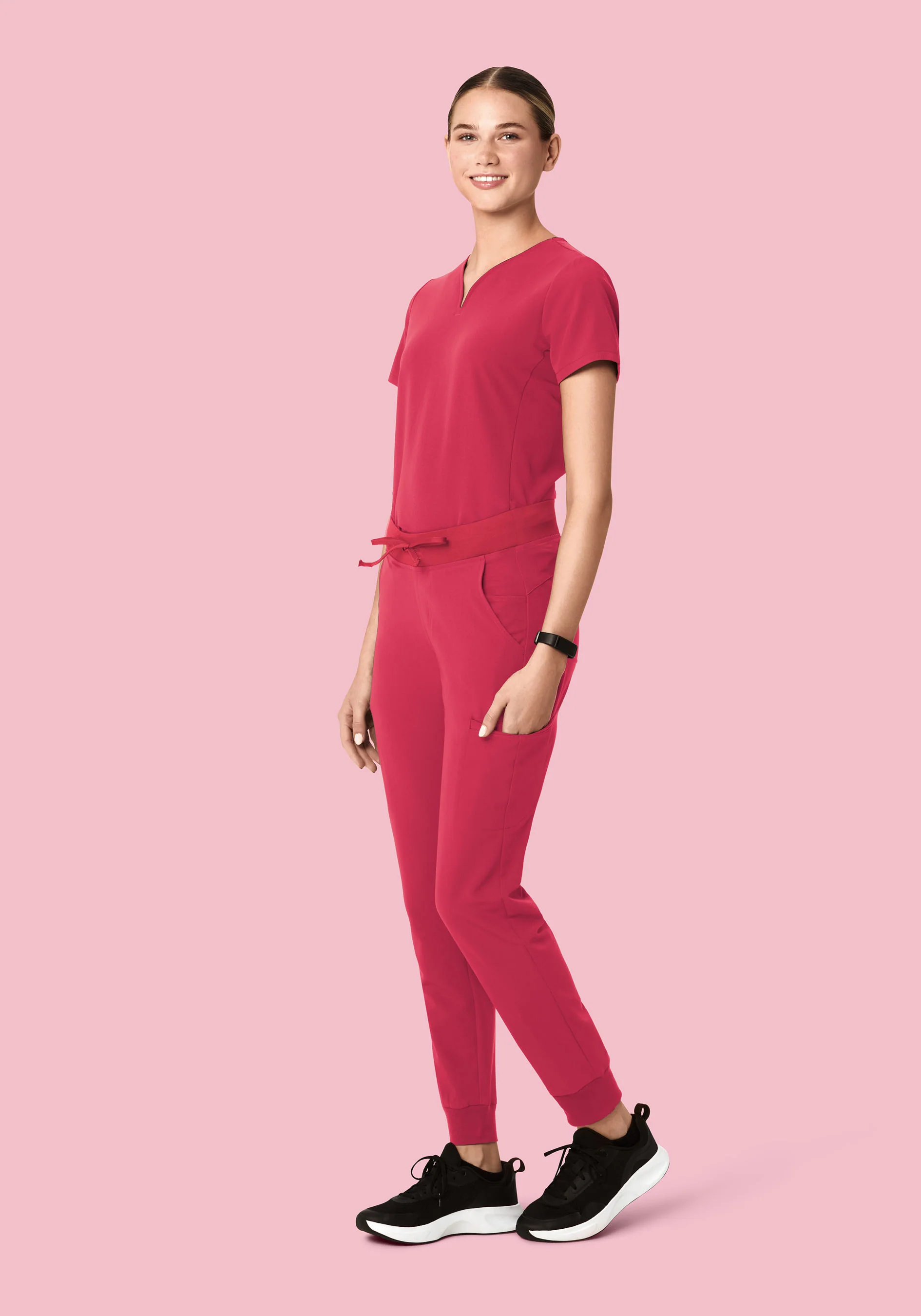 11 Pocket Joggers Deep Rose - Image 3