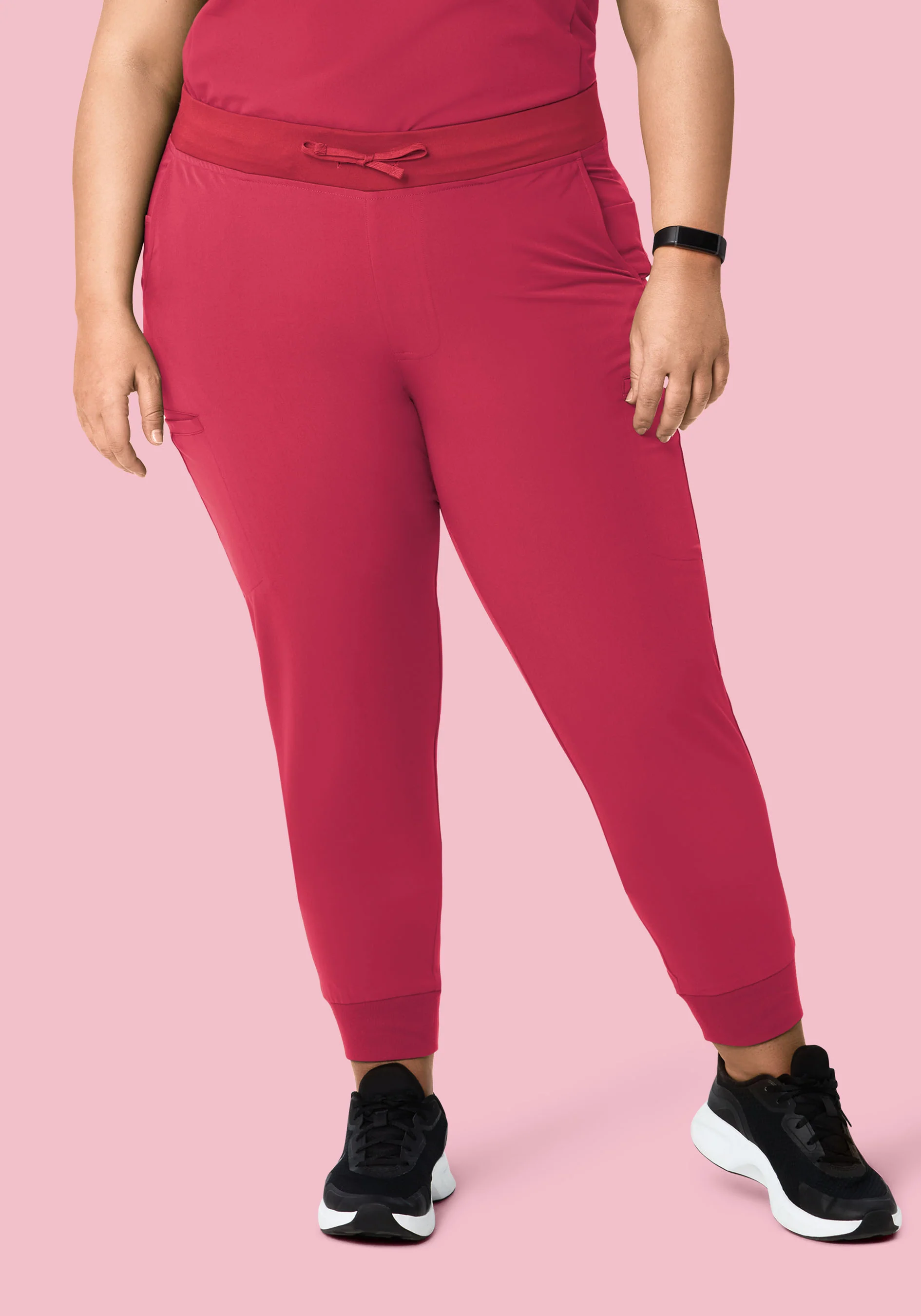 11 Pocket Joggers Deep Rose - Image 4