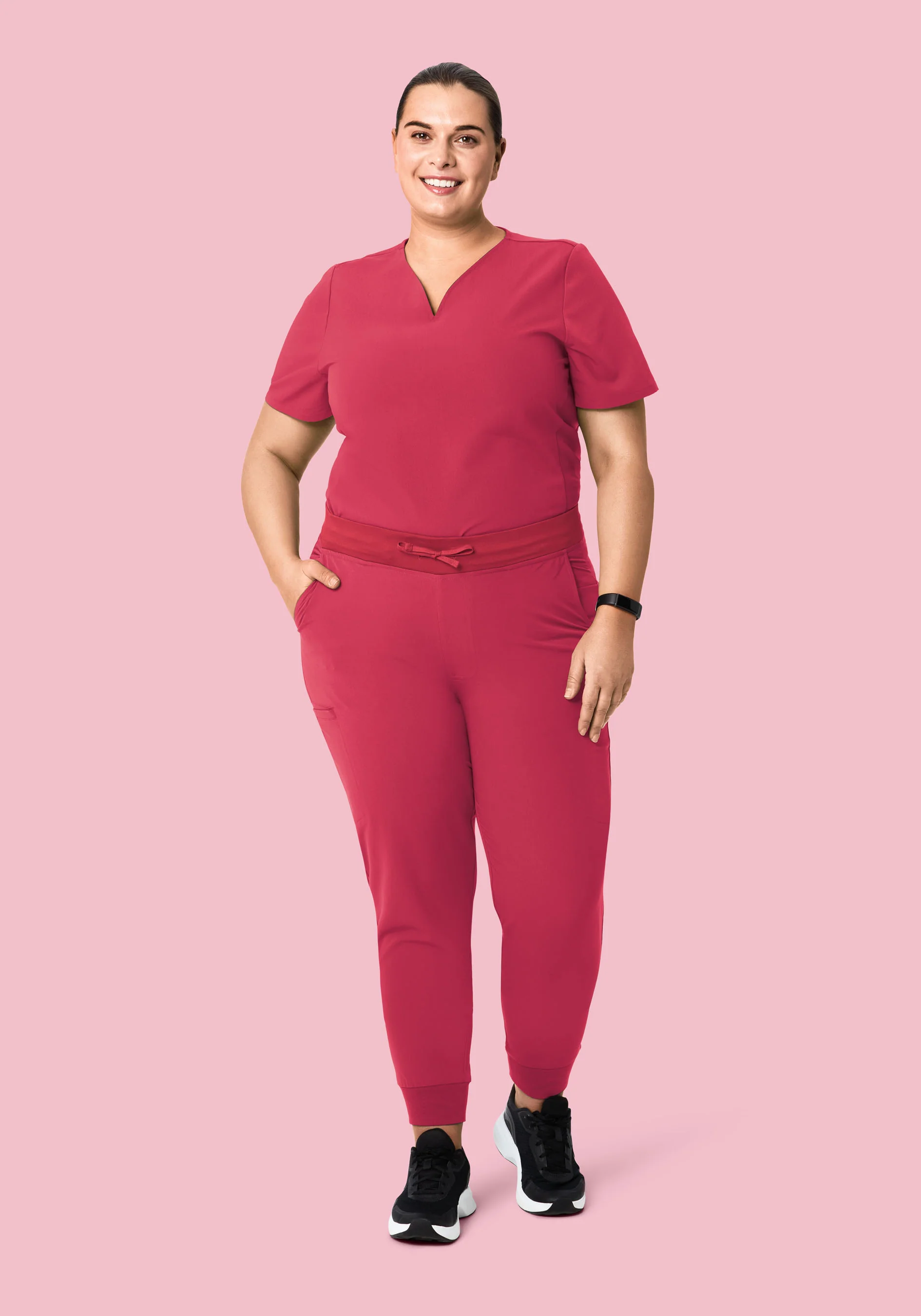 11 Pocket Joggers Deep Rose - Image 5