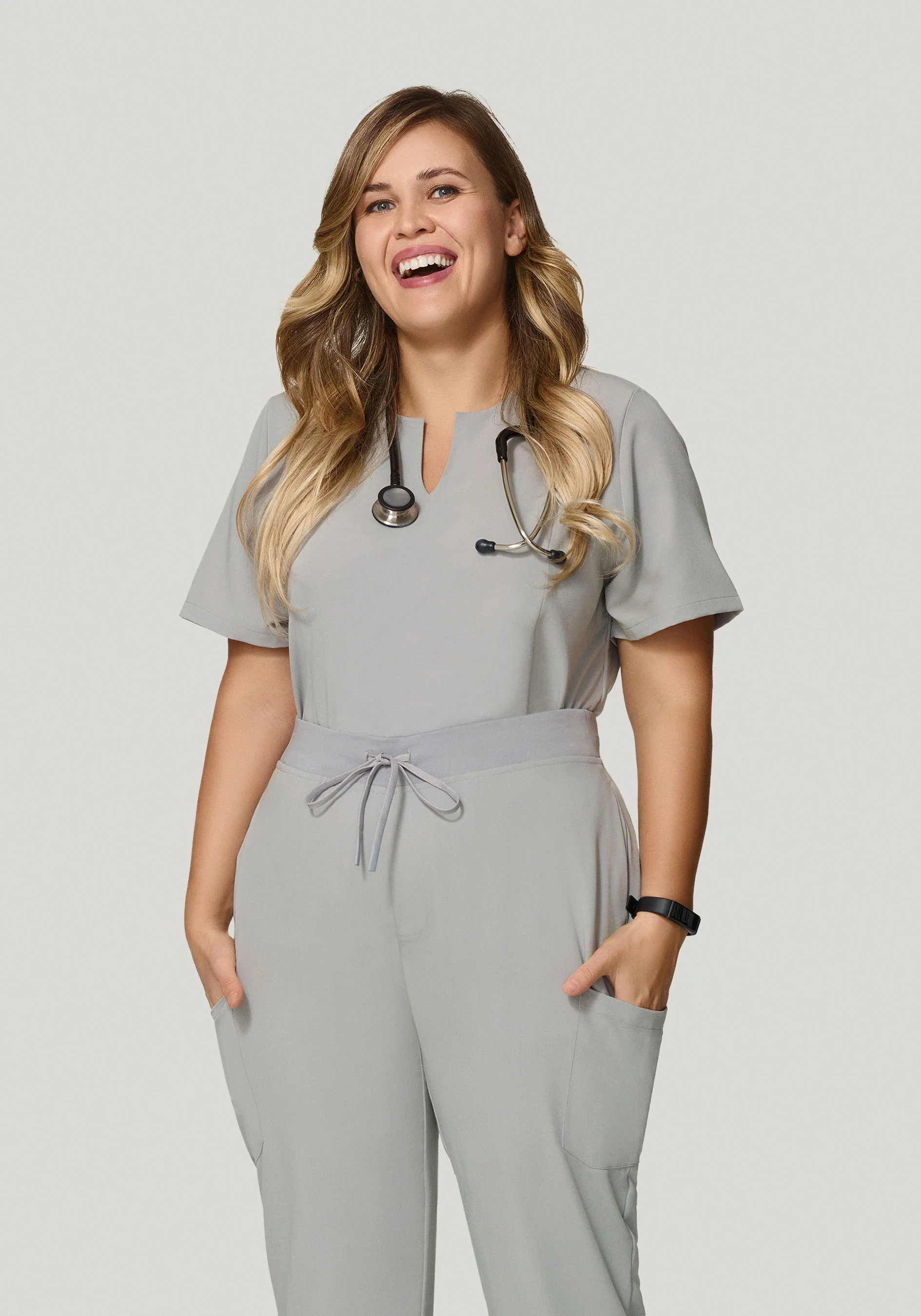 5 Pocket Notch Neck Top Cloud - Image 6