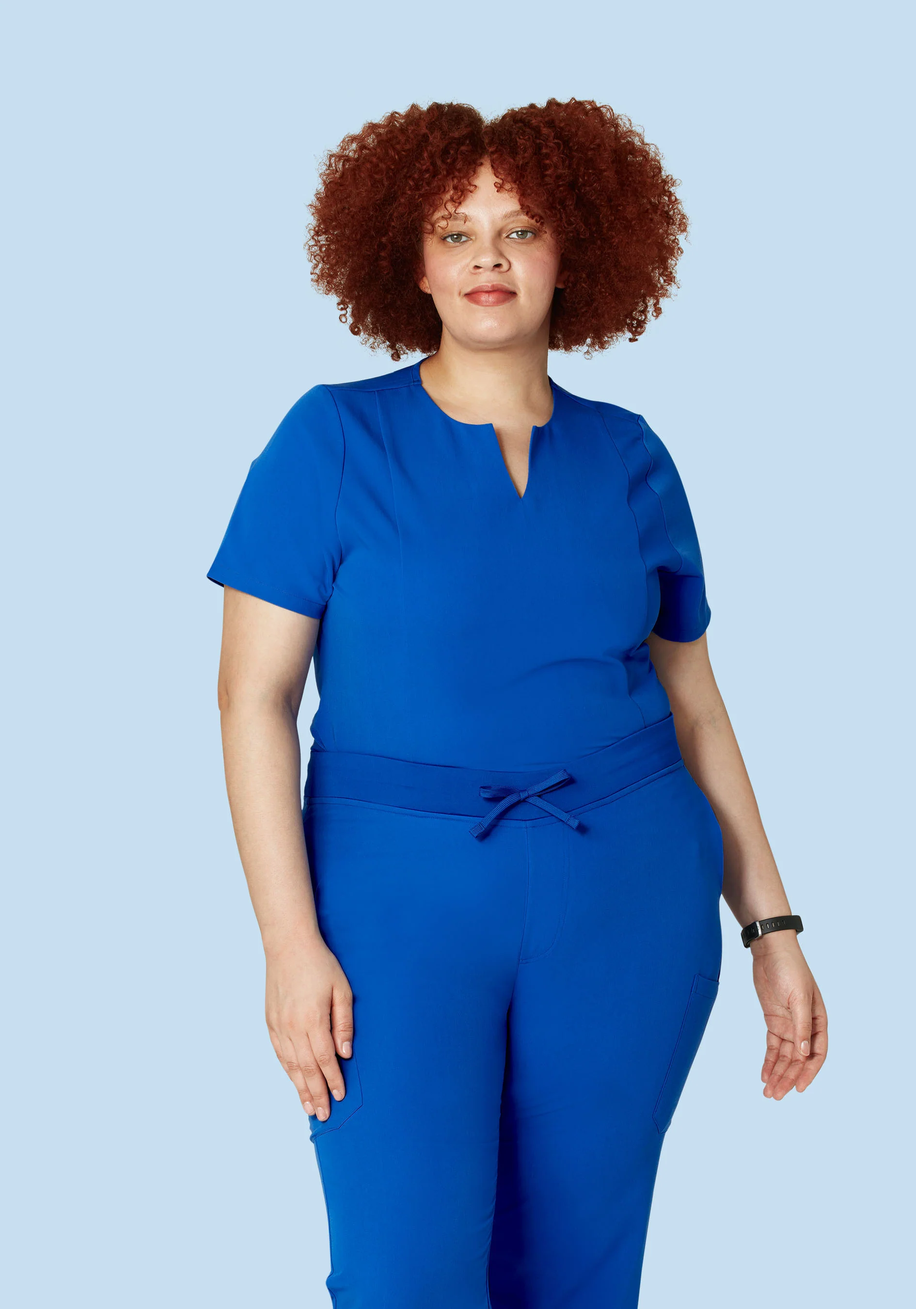 5 Pocket Notch Neck Top Cobalt - Image 6