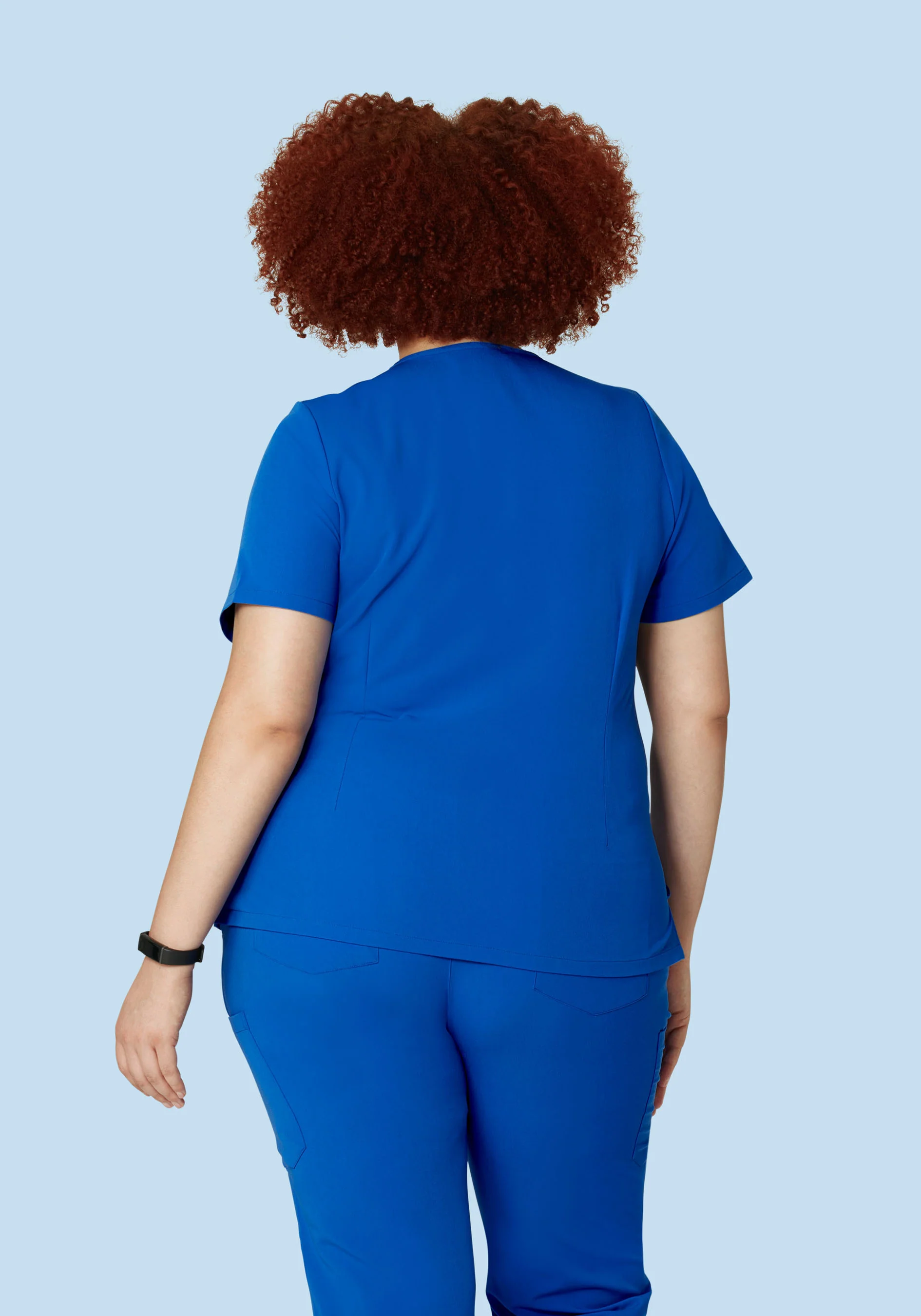 5 Pocket Notch Neck Top Cobalt - Image 7