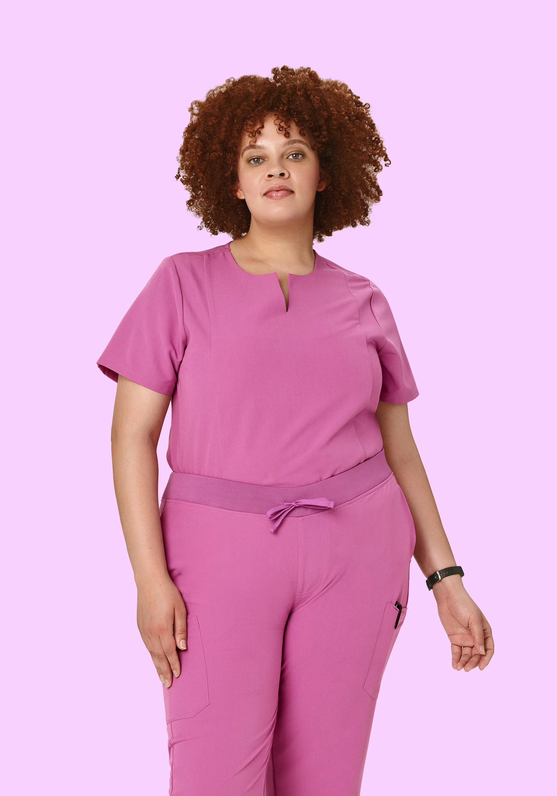 5 Pocket Notch Neck Top Dahlia - Image 5