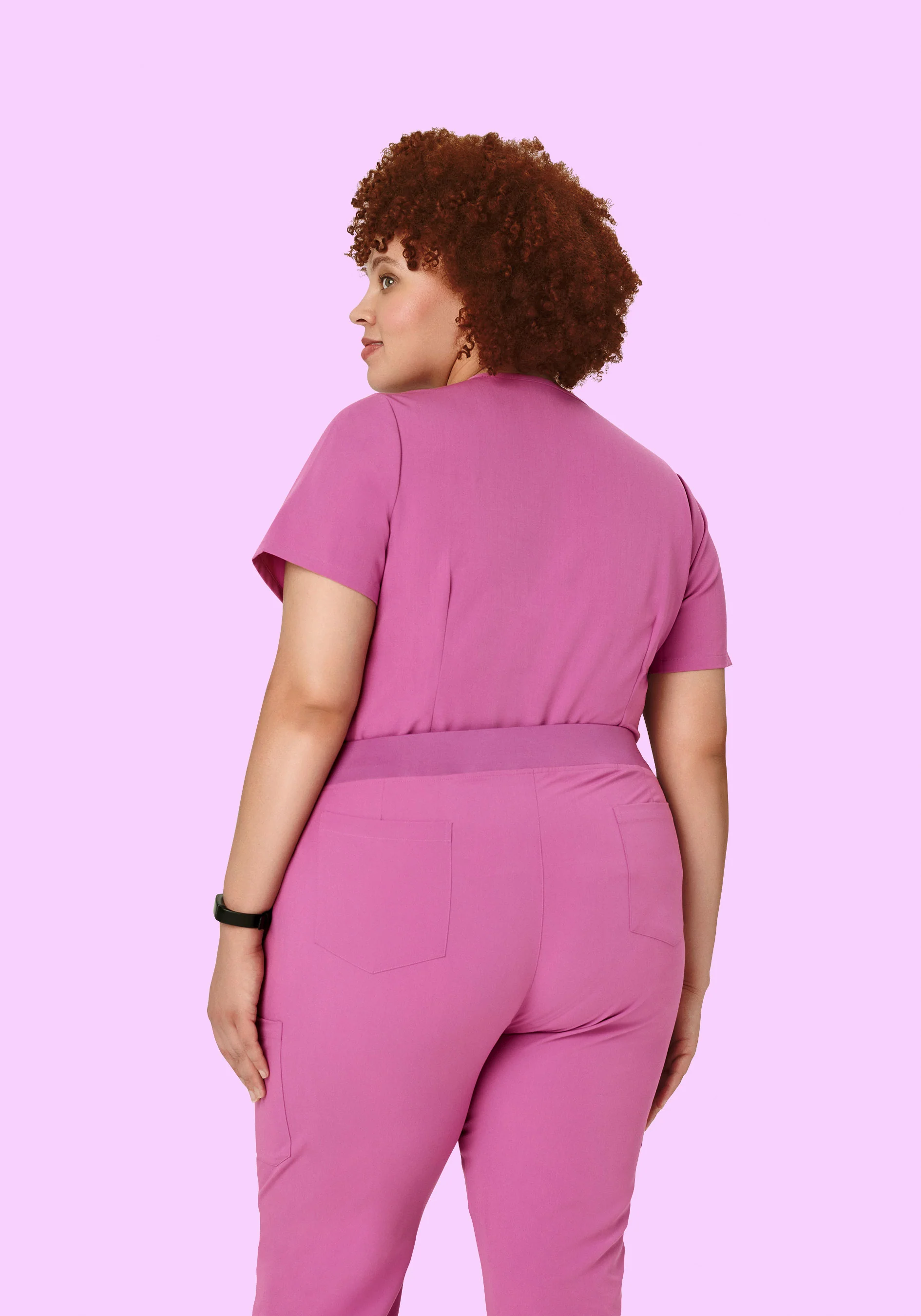 5 Pocket Notch Neck Top Dahlia - Image 6