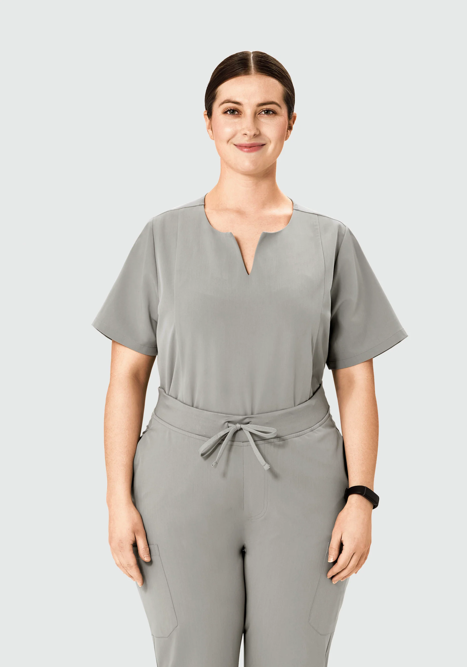 5 Pocket Notch Neck Top Flint - Image 6