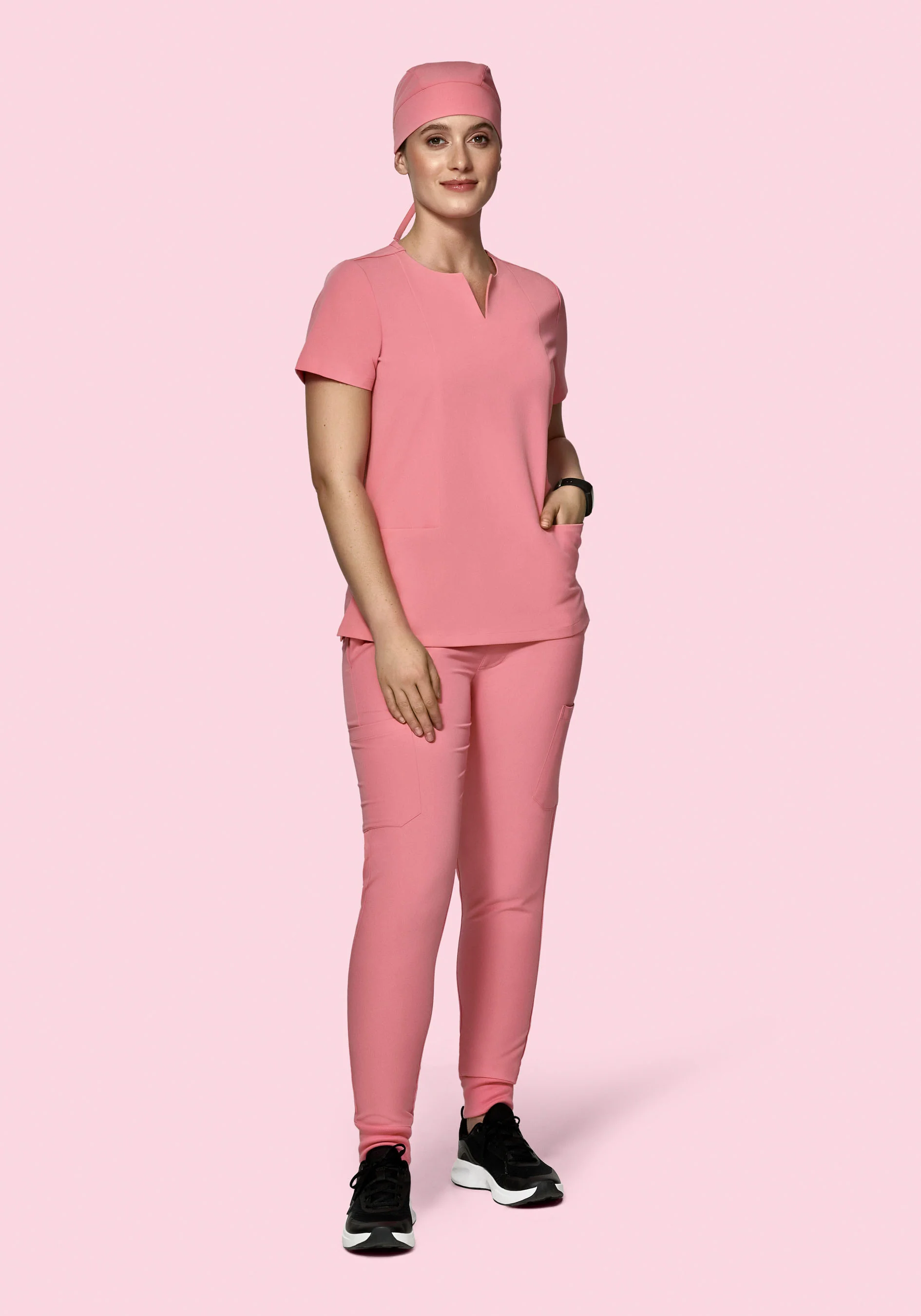 5 Pocket Notch Neck Top Peony - Image 4