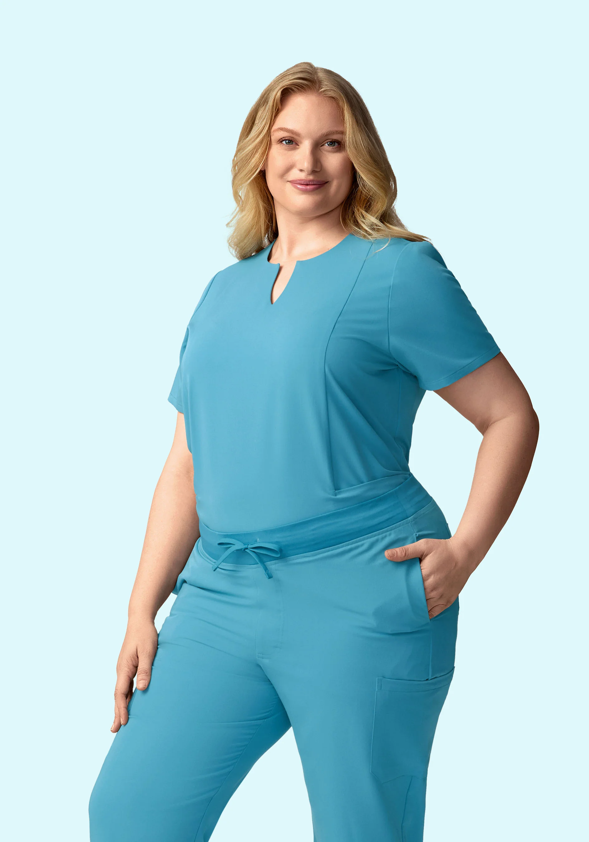 5 Pocket Notch Neck Top Wave - Image 4
