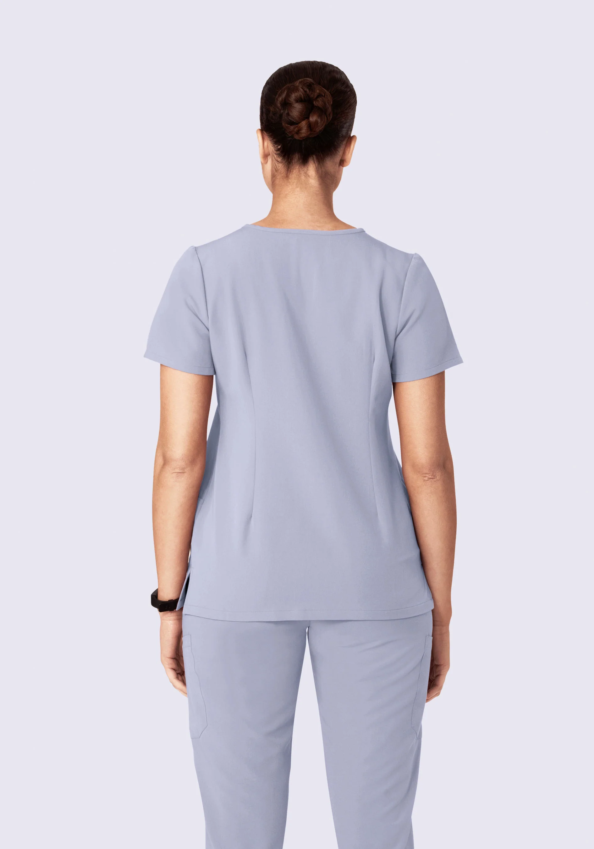 5 Pocket Notch Neck Top Wisteria - Image 4