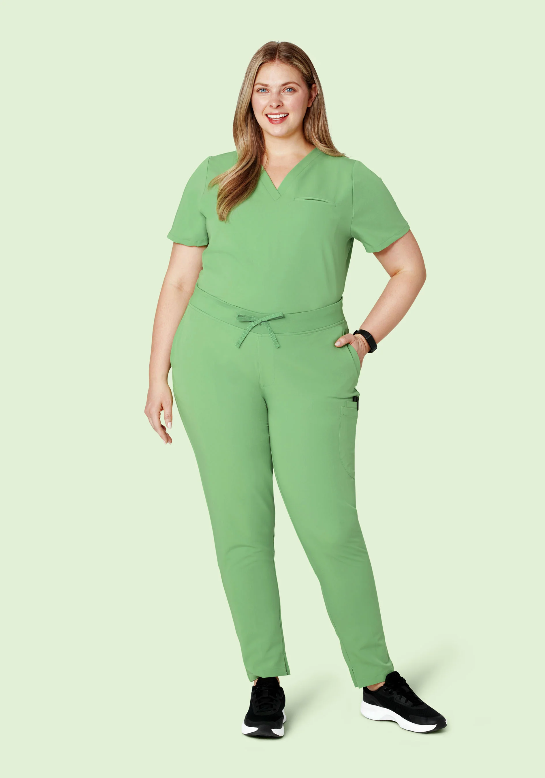 6 Pocket Slim Pants Aloe - Image 6