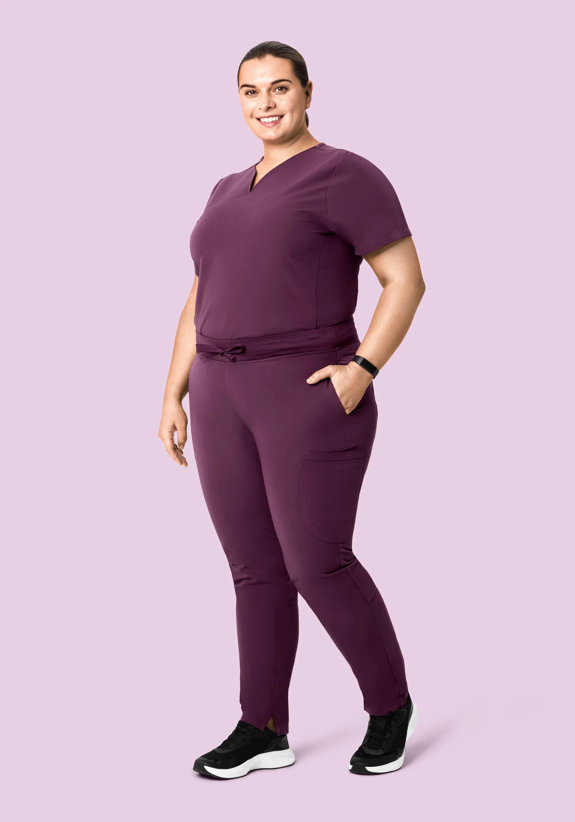 6 Pocket Slim Pants Bordeaux - Image 6