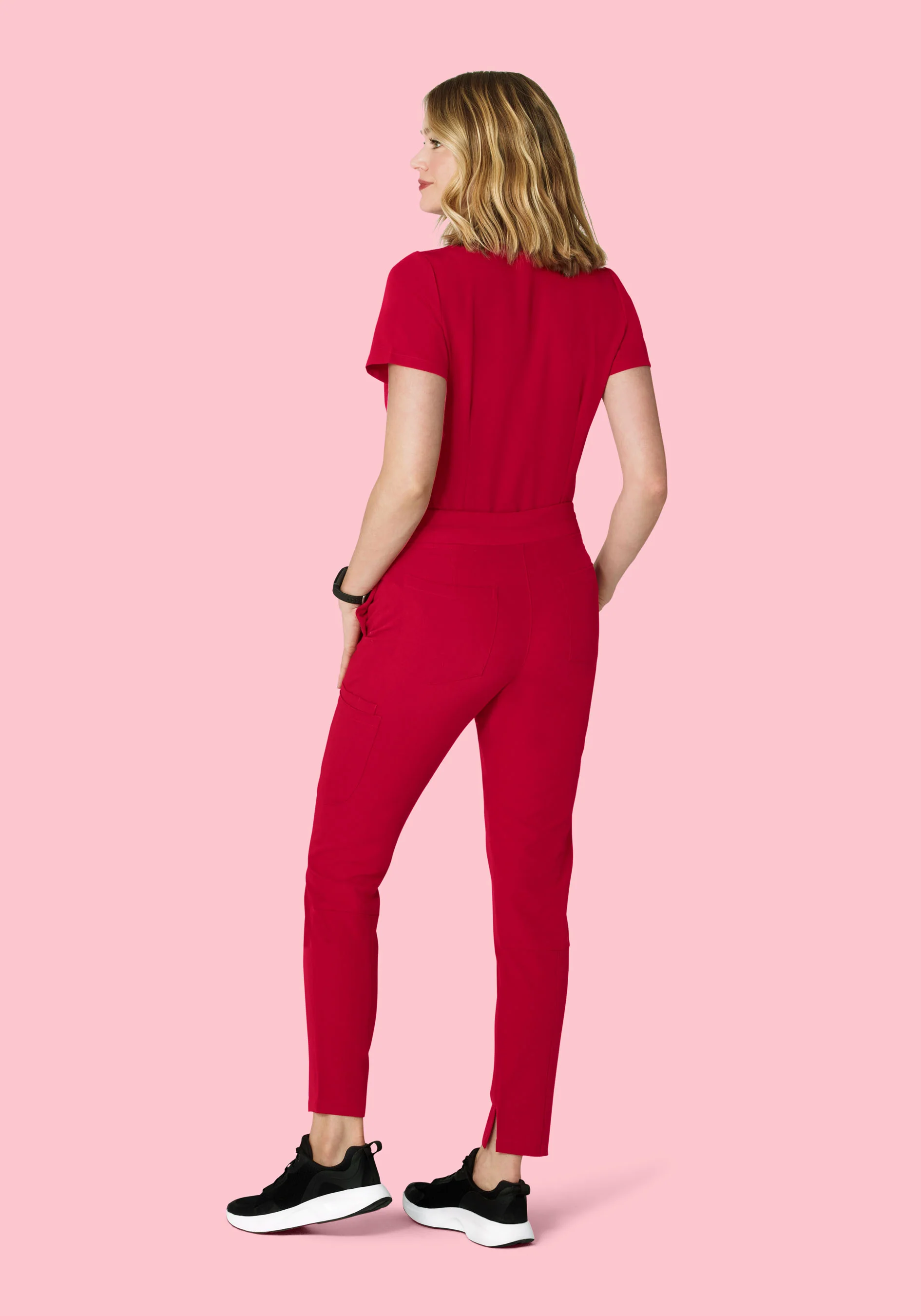 6 Pocket Slim Pants Crimson - Image 6