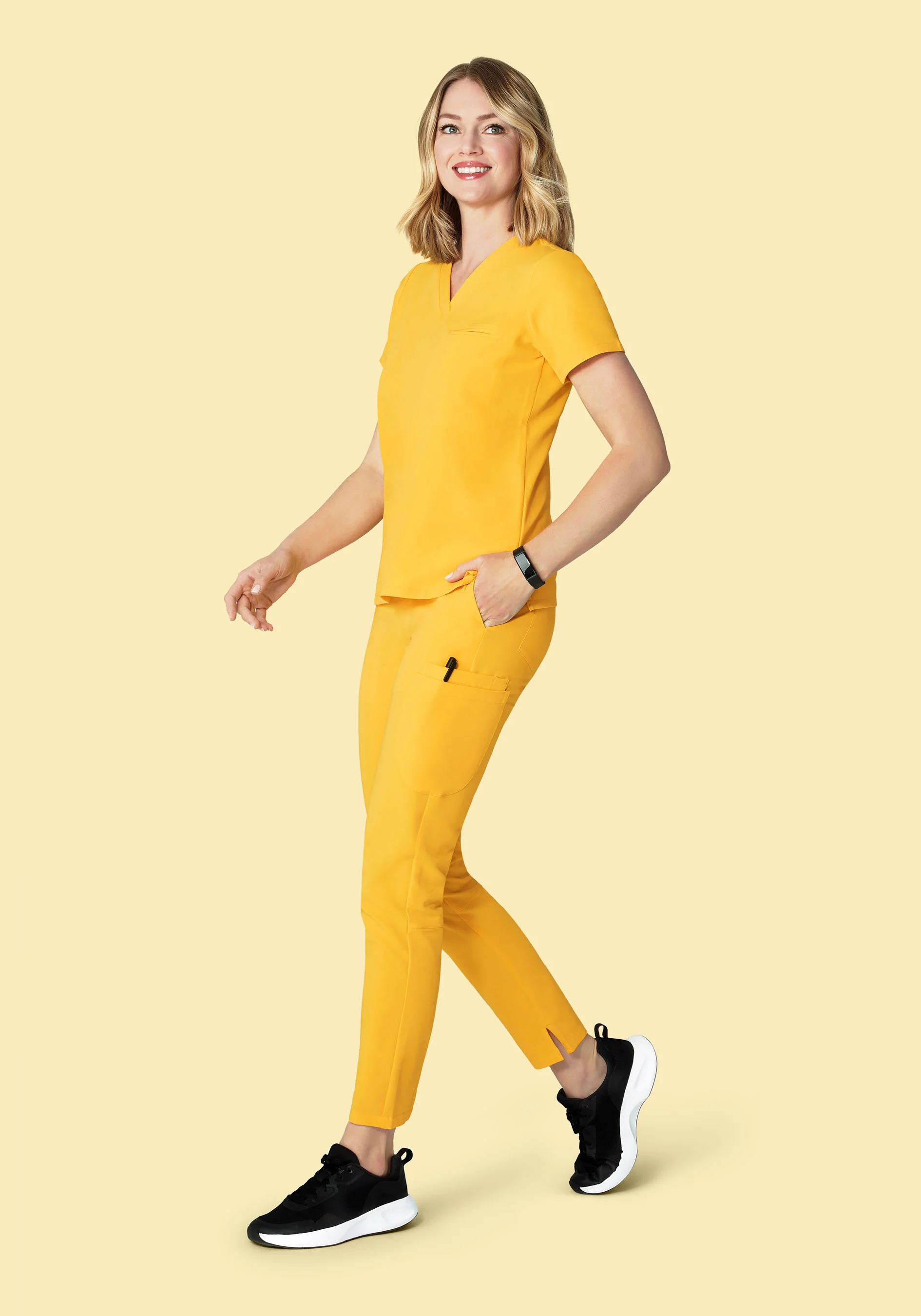 6 Pocket Slim Pants Daffodil - Image 4
