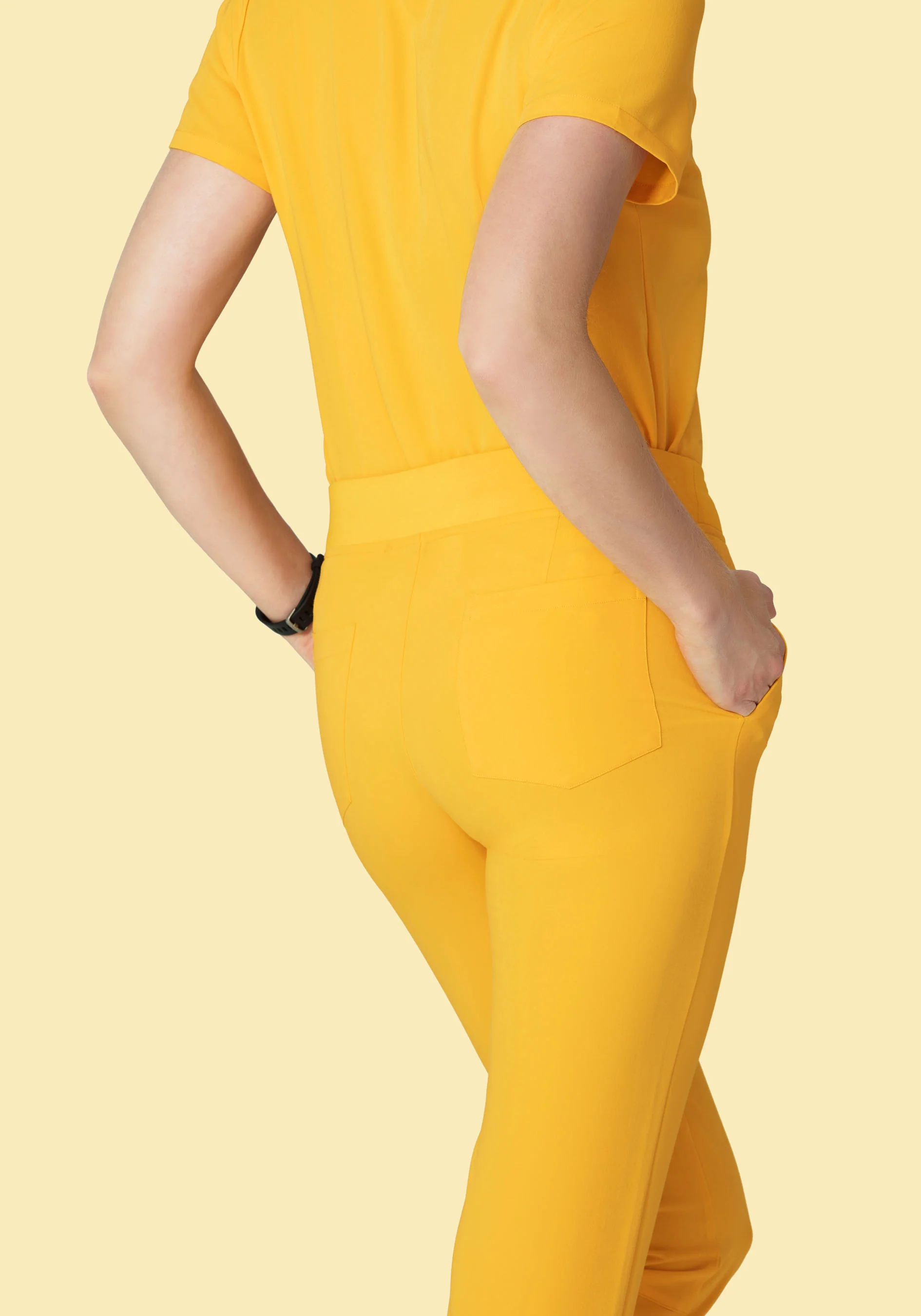 6 Pocket Slim Pants Daffodil - Image 5