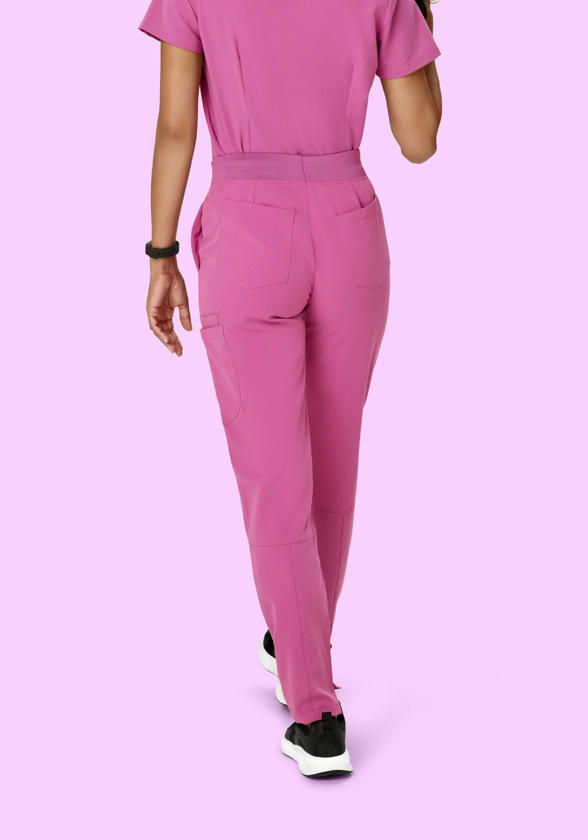 6 Pocket Slim Pants Dahlia - Image 4