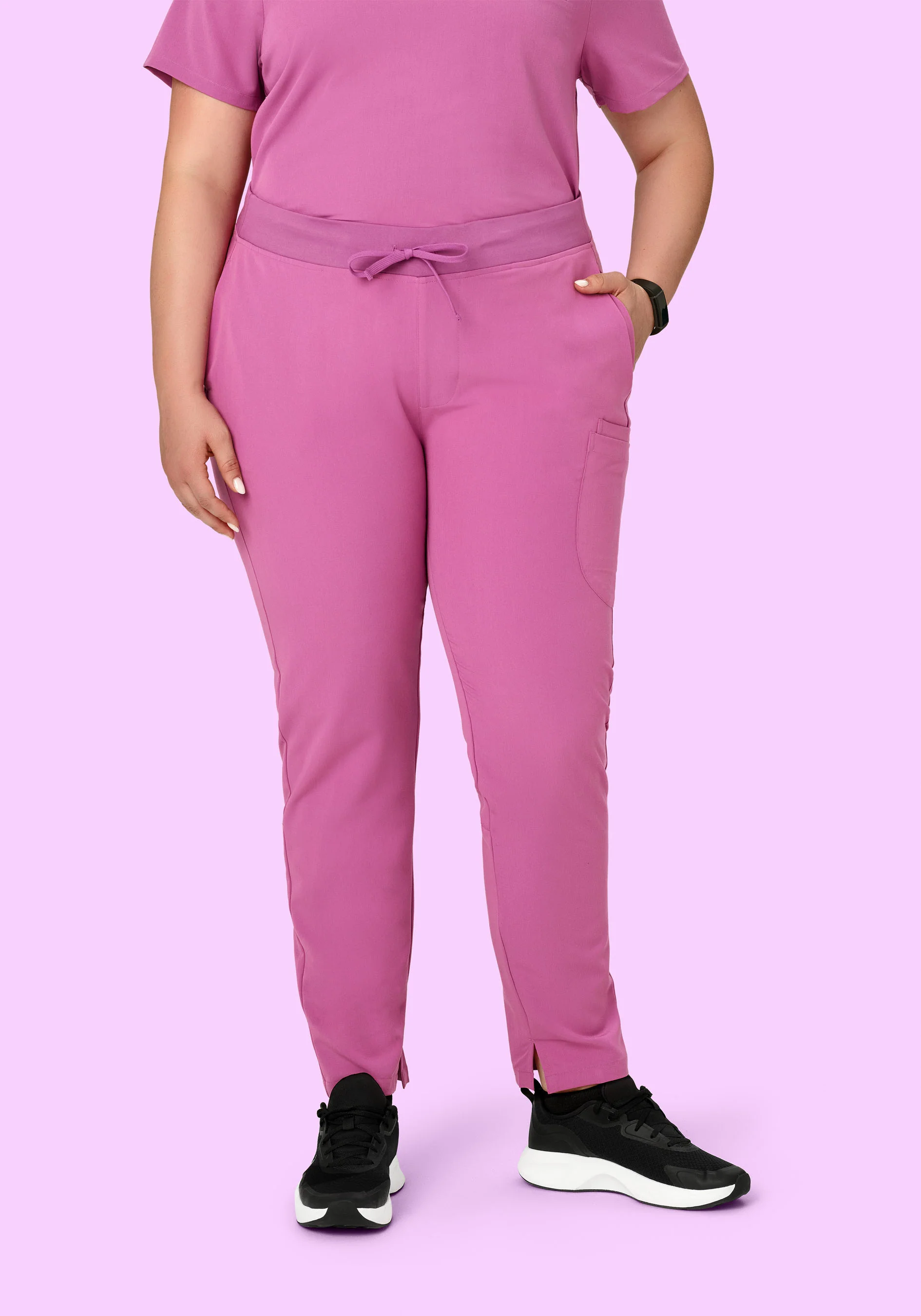 6 Pocket Slim Pants Dahlia - Image 6