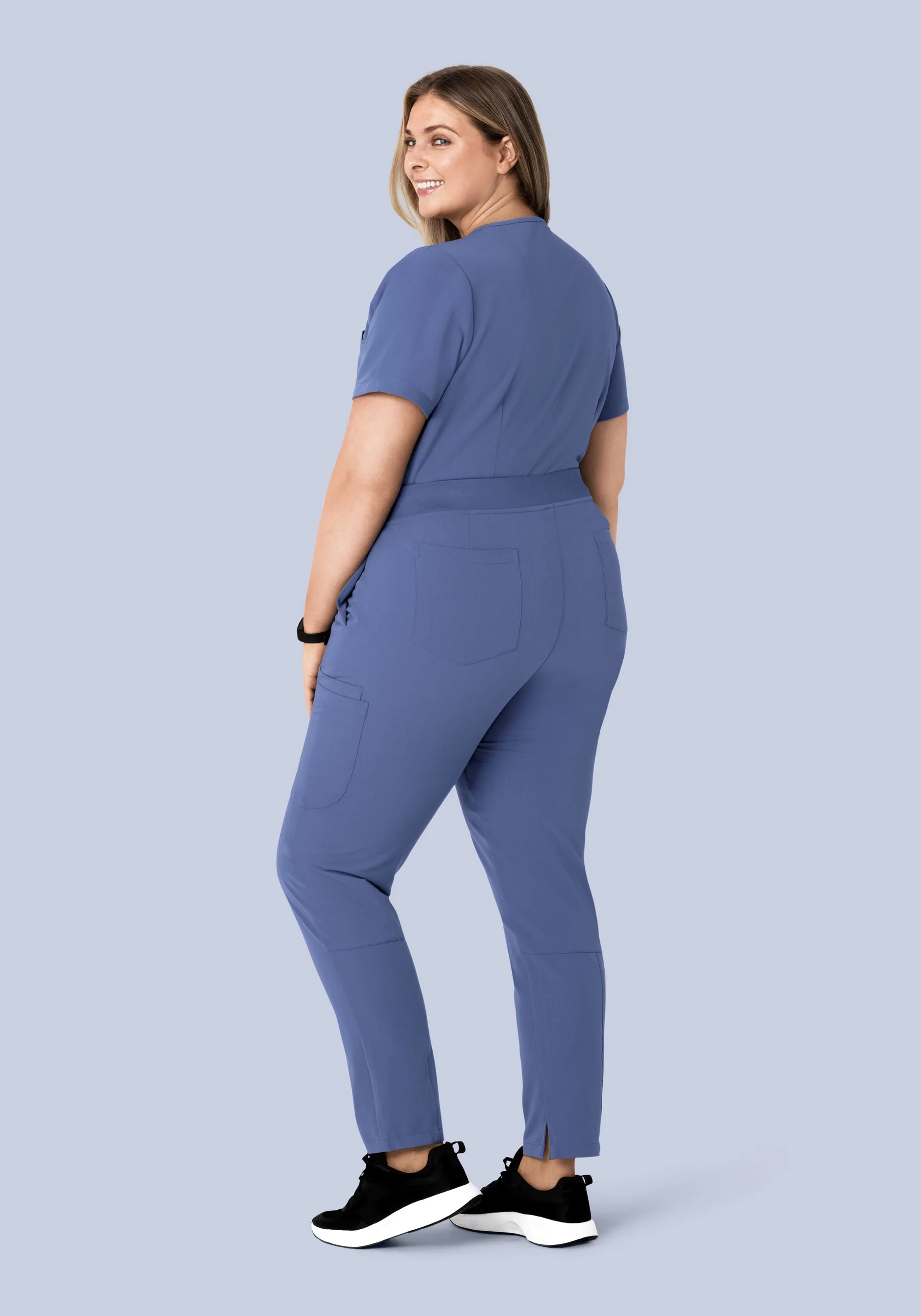 6 Pocket Slim Pants Deep Periwinkle - Image 7