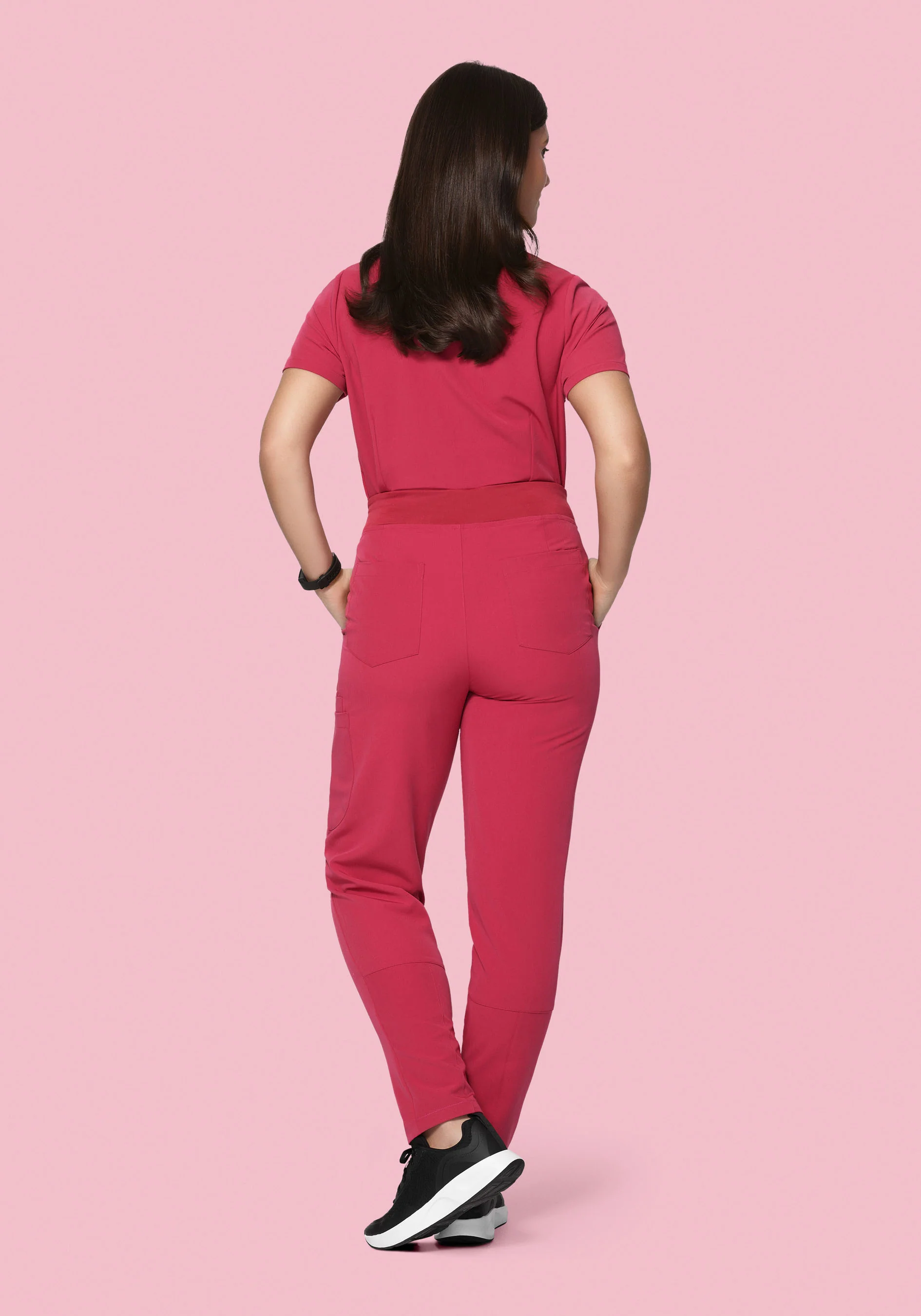 6 Pocket Slim Pants Deep Rose - Image 6