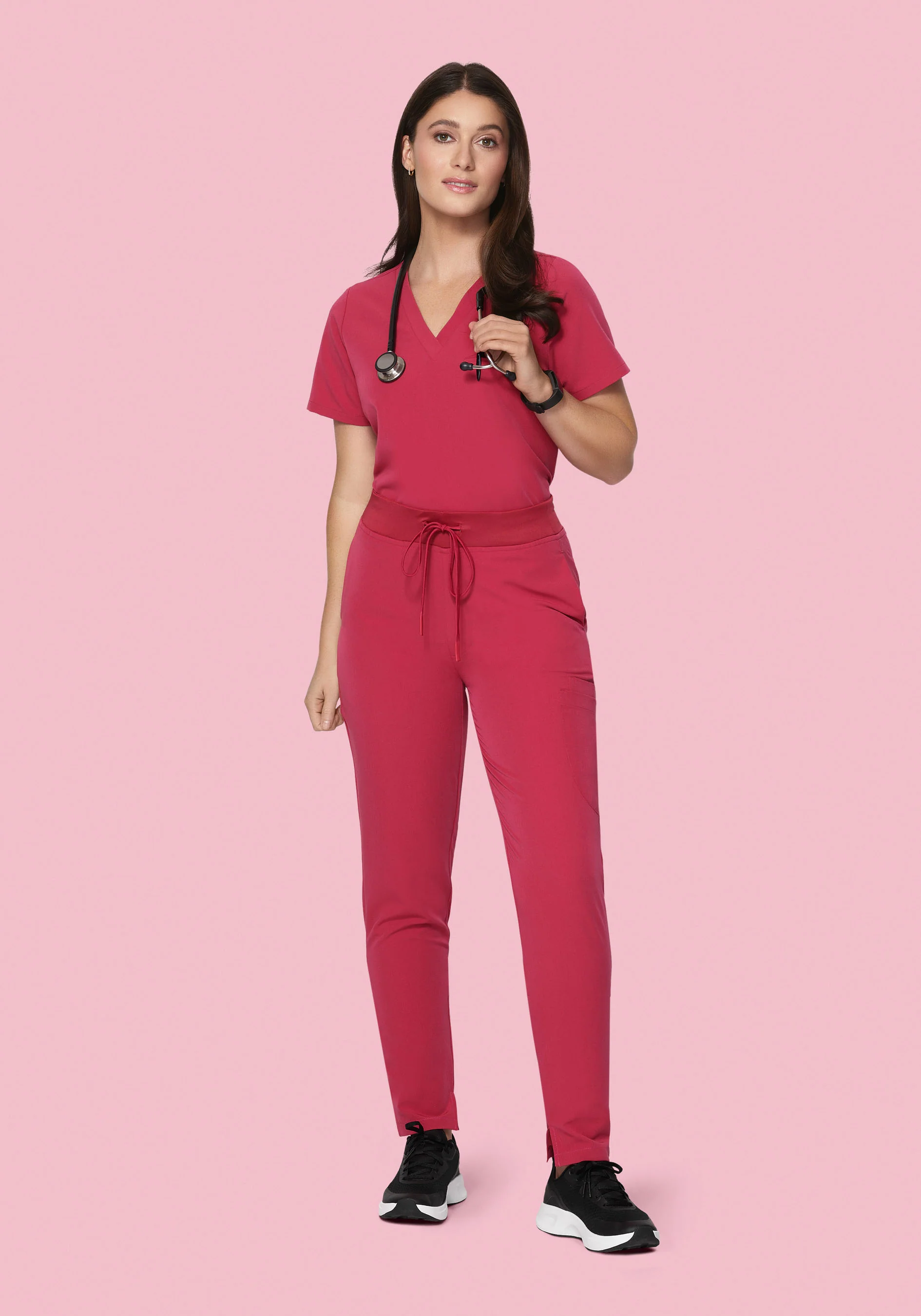 6 Pocket Slim Pants Deep Rose - Image 7
