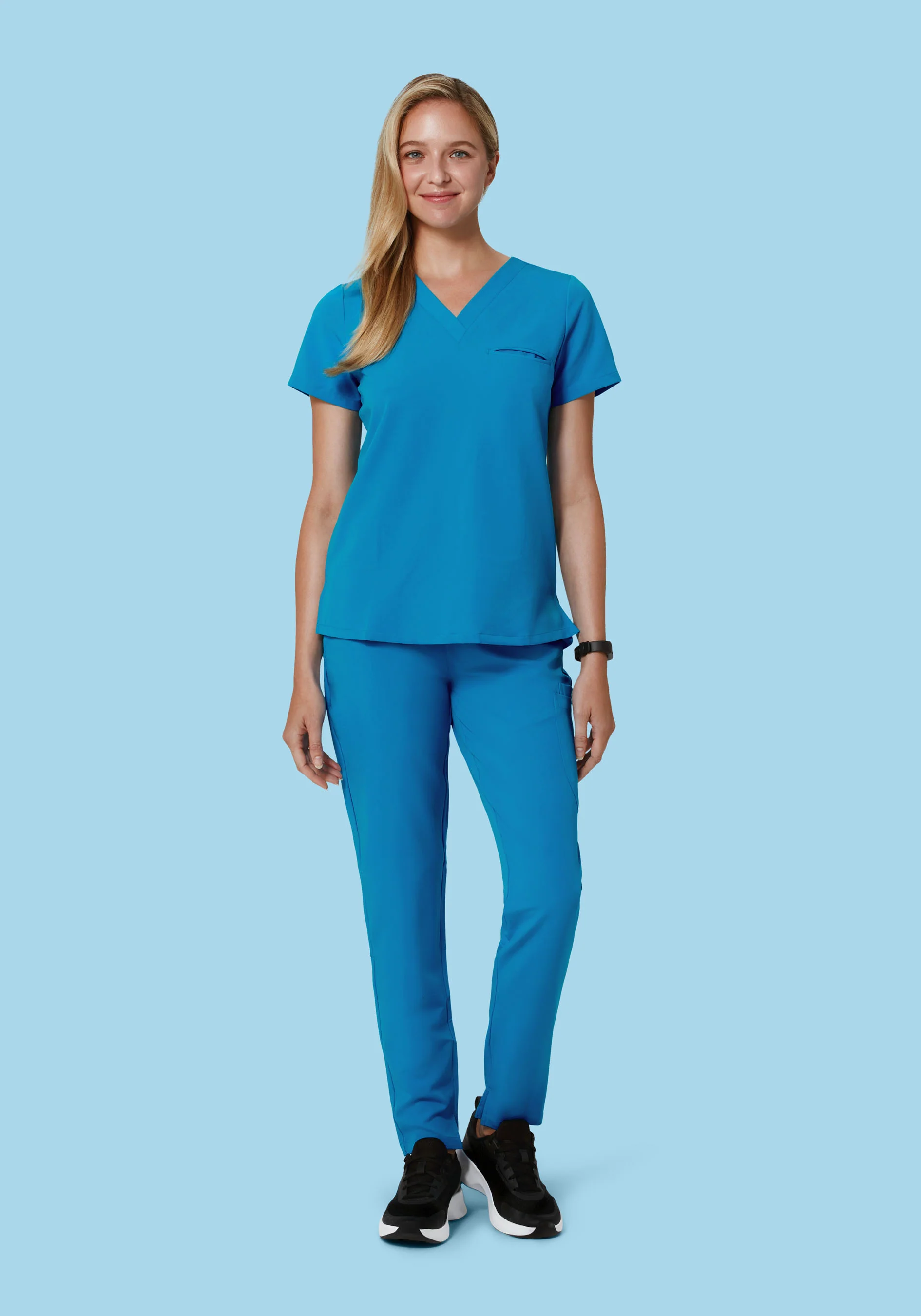 6 Pocket Slim Pants Electric Blue - Image 3