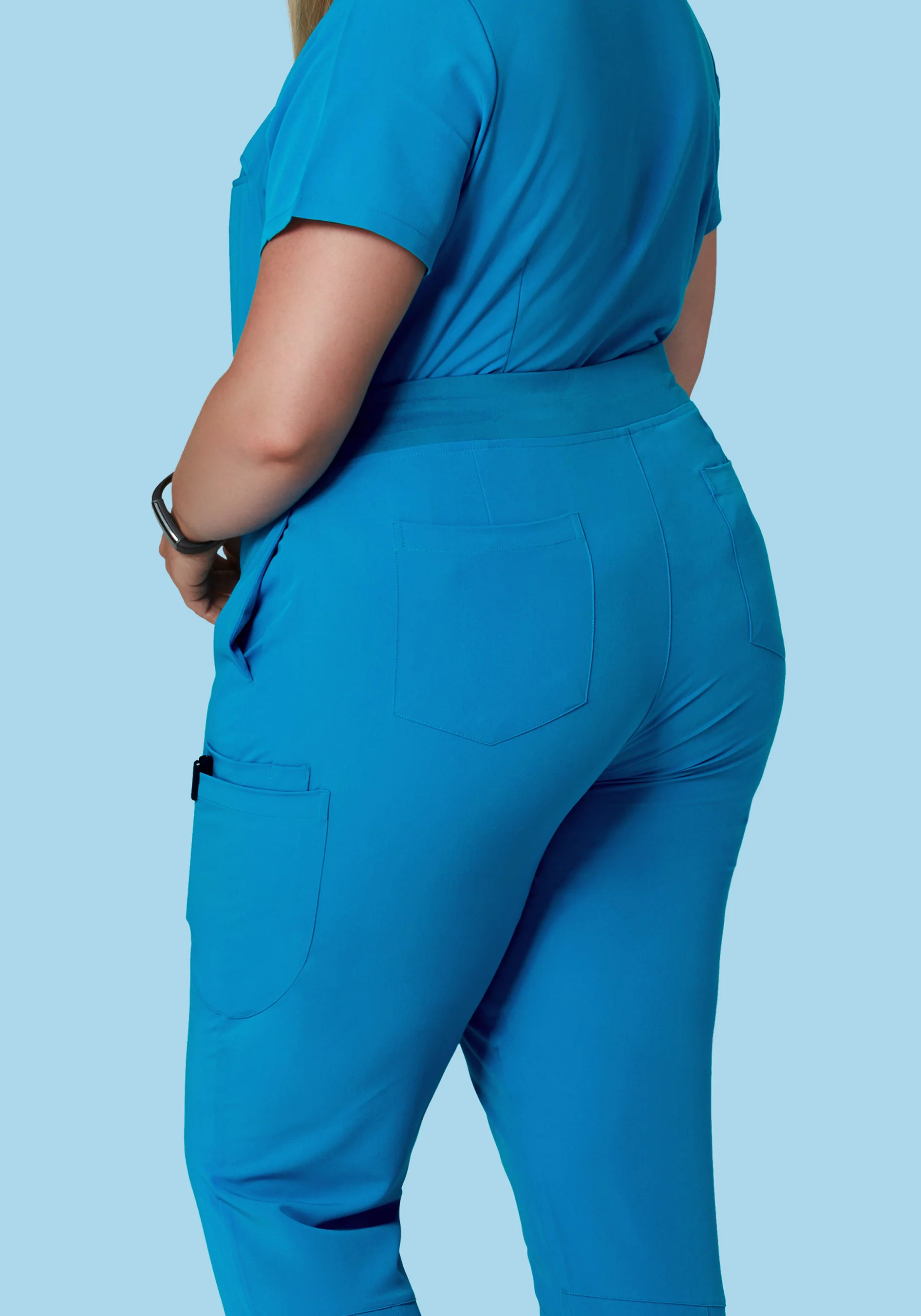 6 Pocket Slim Pants Electric Blue - Image 6