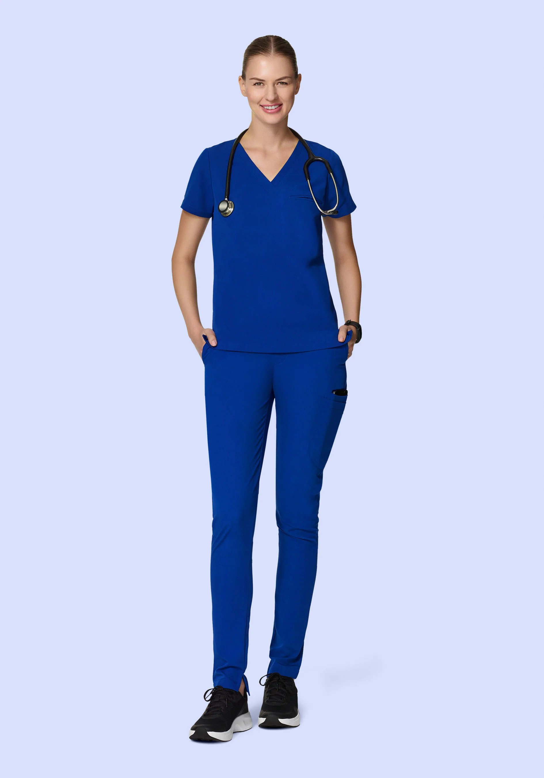 6 Pocket Slim Pants Galaxy Blue - Image 5