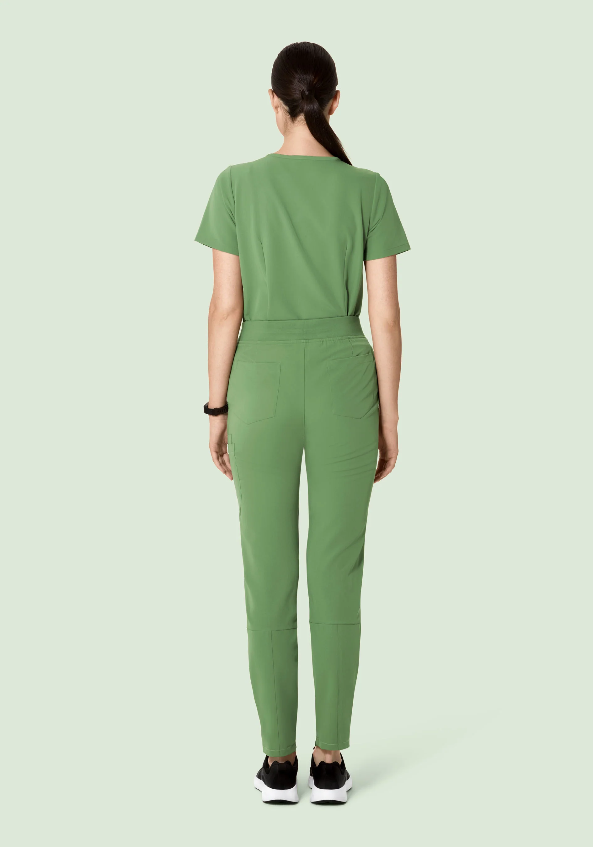 6 Pocket Slim Pants Hazel Green - Image 6