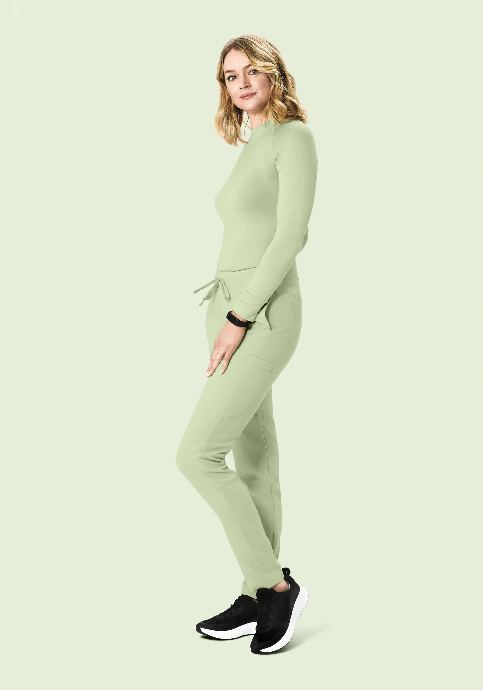 6 Pocket Slim Pants Matcha - Image 2