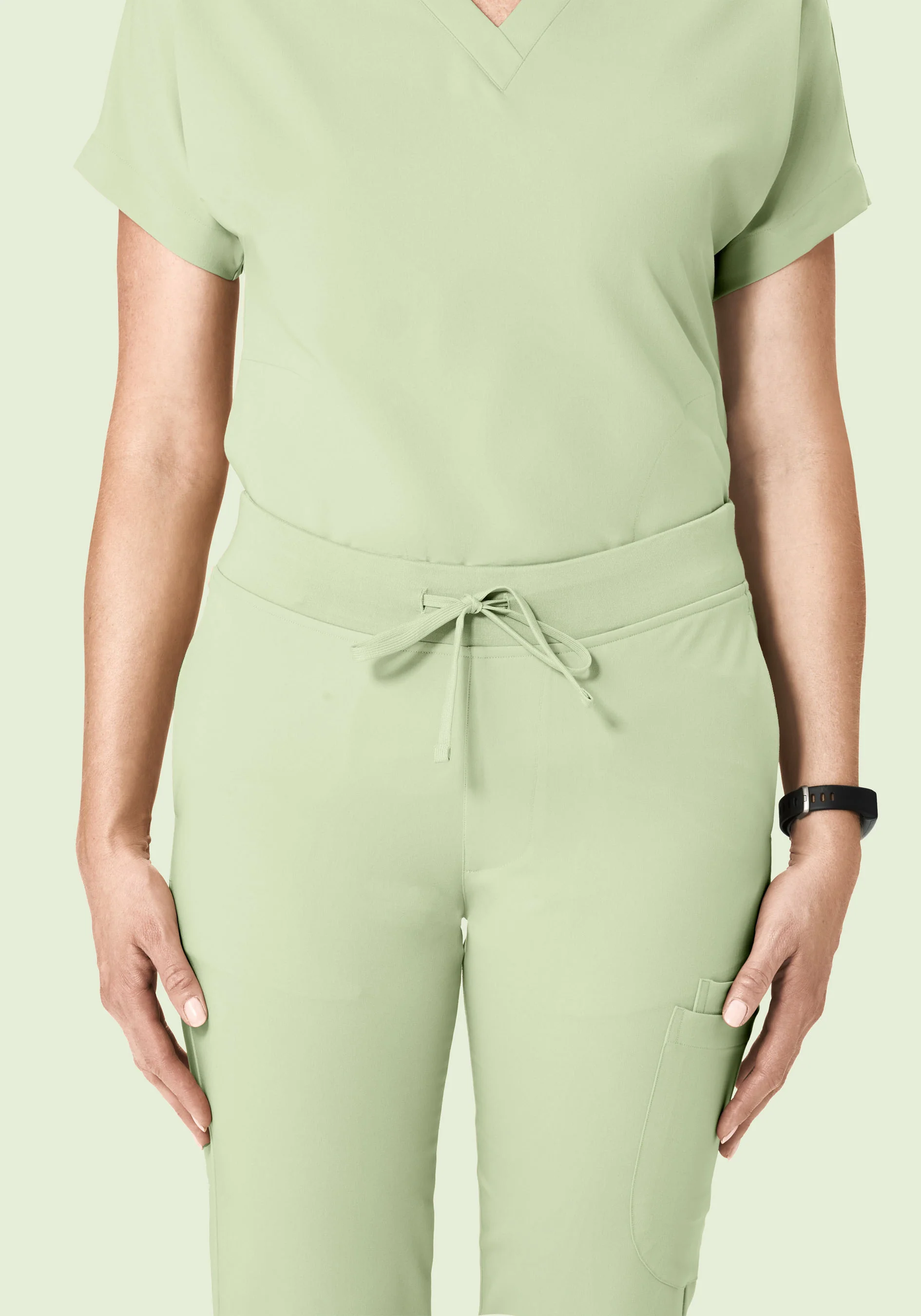 6 Pocket Slim Pants Matcha - Image 3