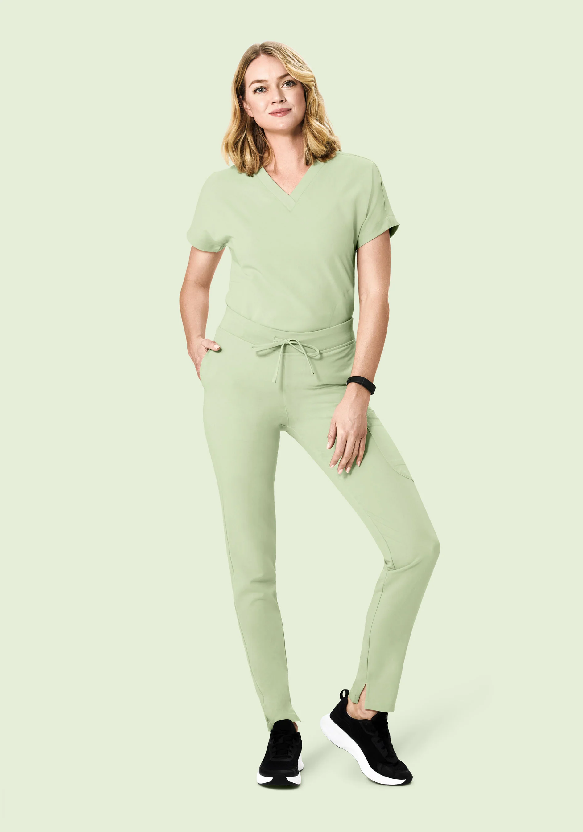 6 Pocket Slim Pants Matcha - Image 4