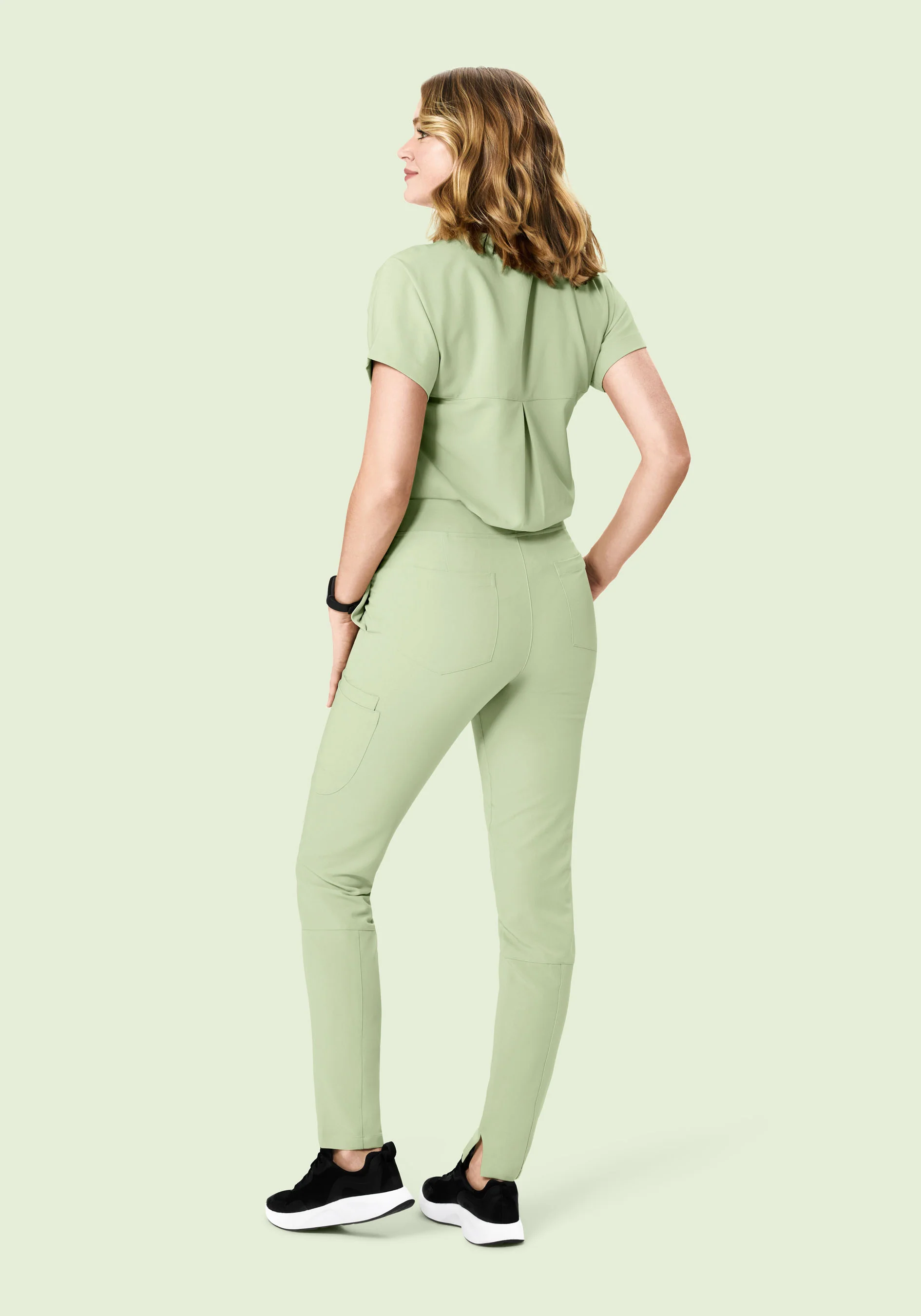 6 Pocket Slim Pants Matcha - Image 6
