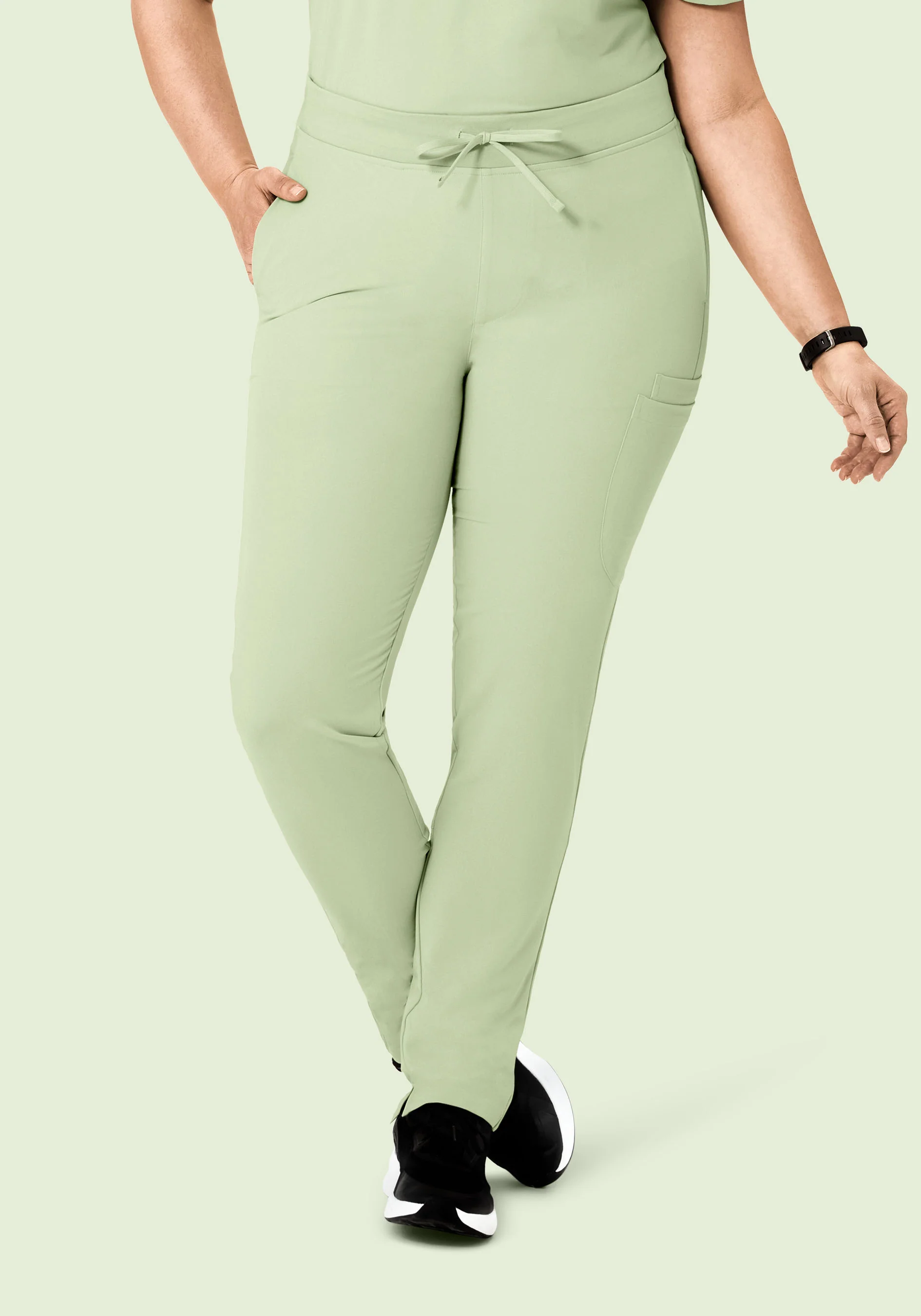 6 Pocket Slim Pants Matcha - Image 7