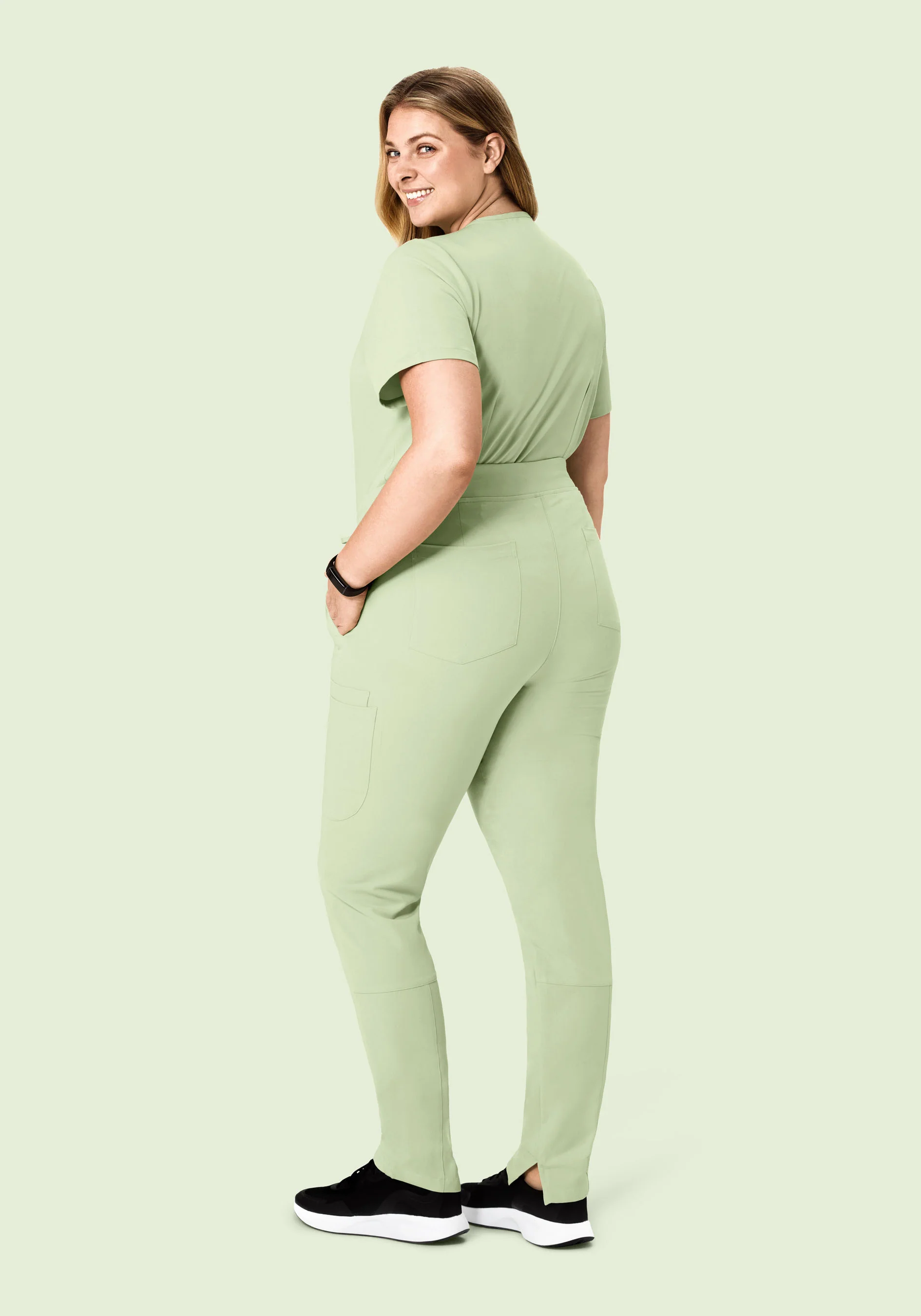 6 Pocket Slim Pants Matcha - Image 9