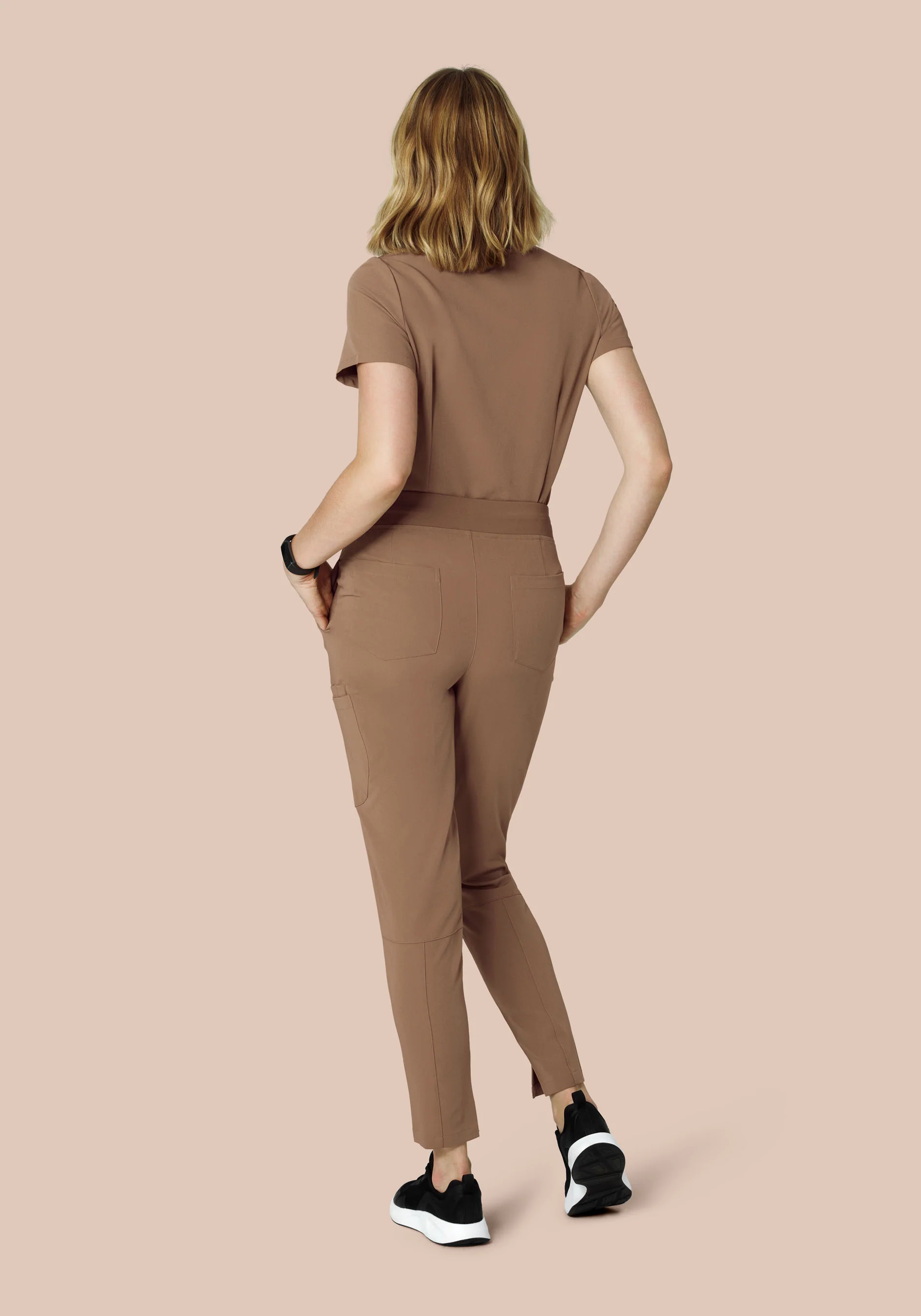 6 Pocket Slim Pants Mocha - Image 4