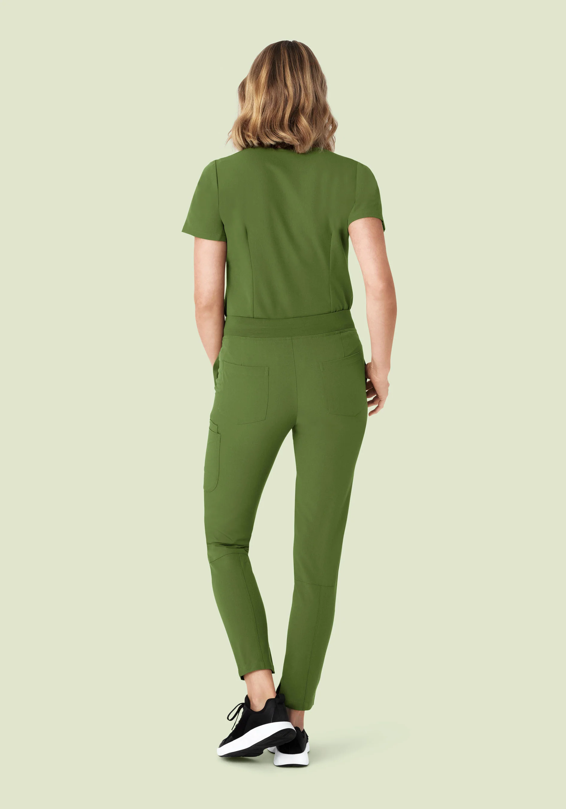 6 Pocket Slim Pants Moss - Image 5