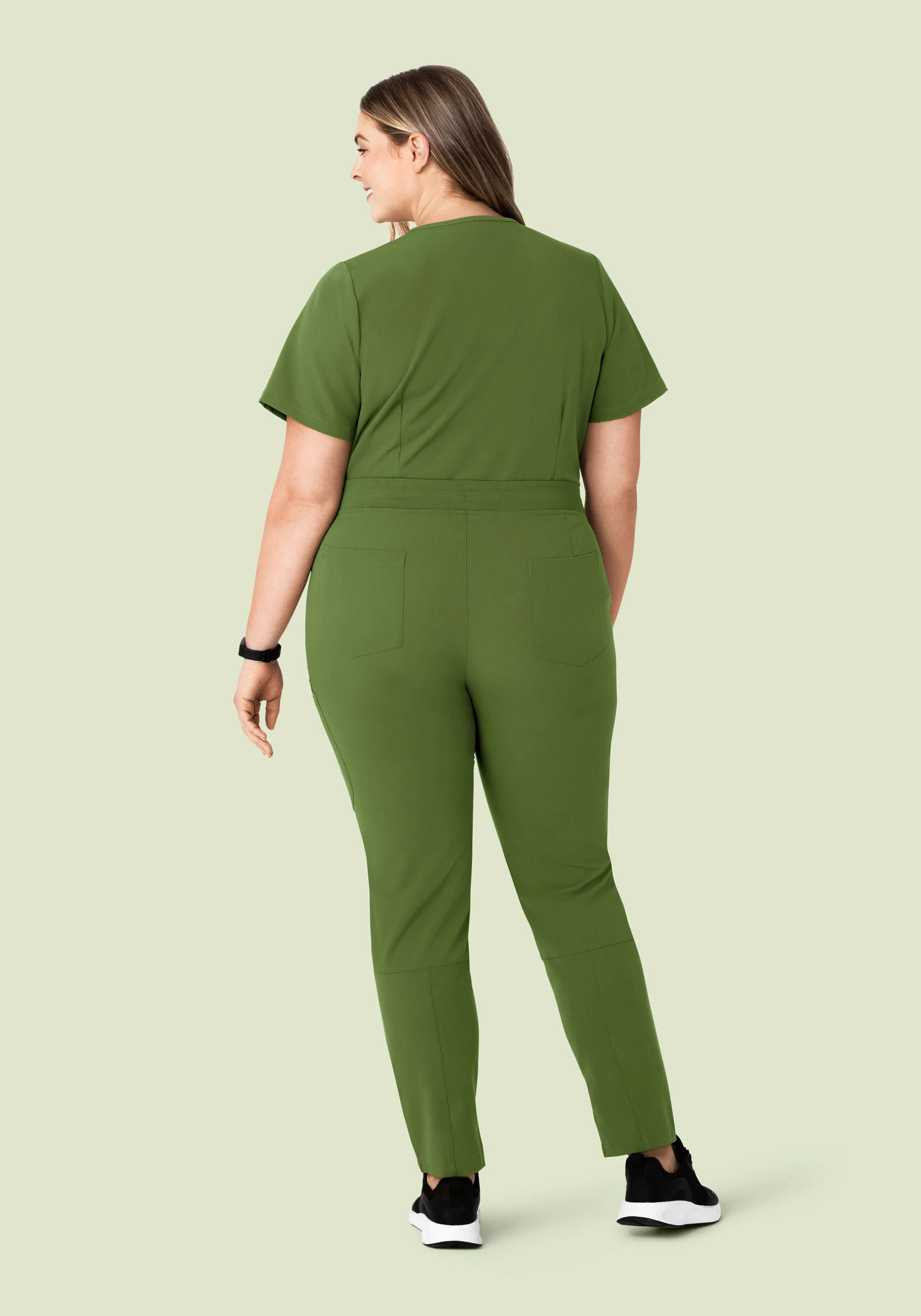 6 Pocket Slim Pants Moss - Image 8
