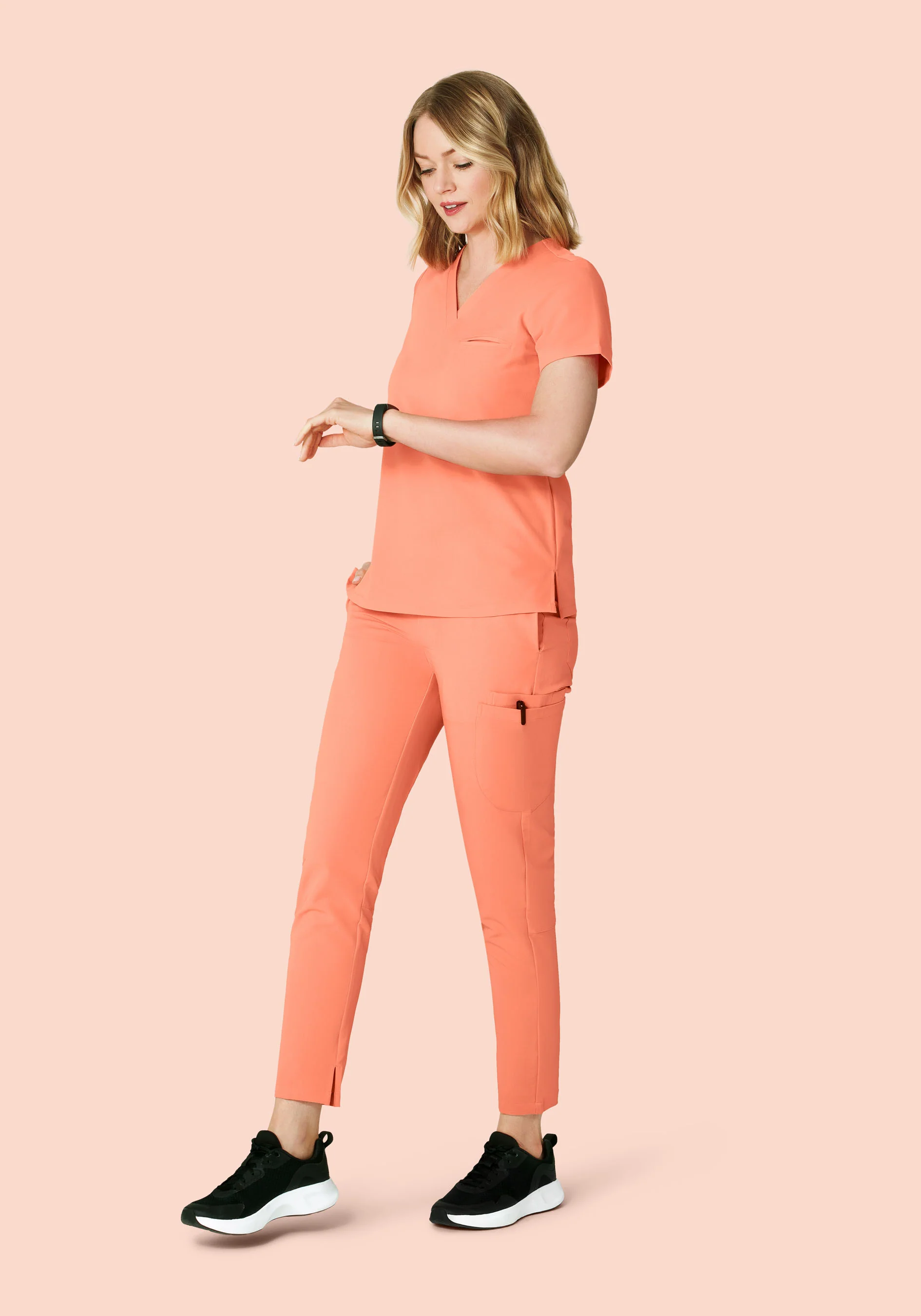 6 Pocket Slim Pants Peach - Image 5