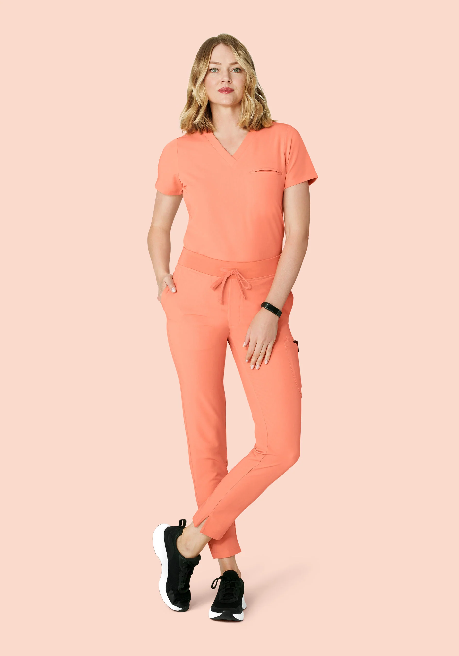 6 Pocket Slim Pants Peach - Image 6