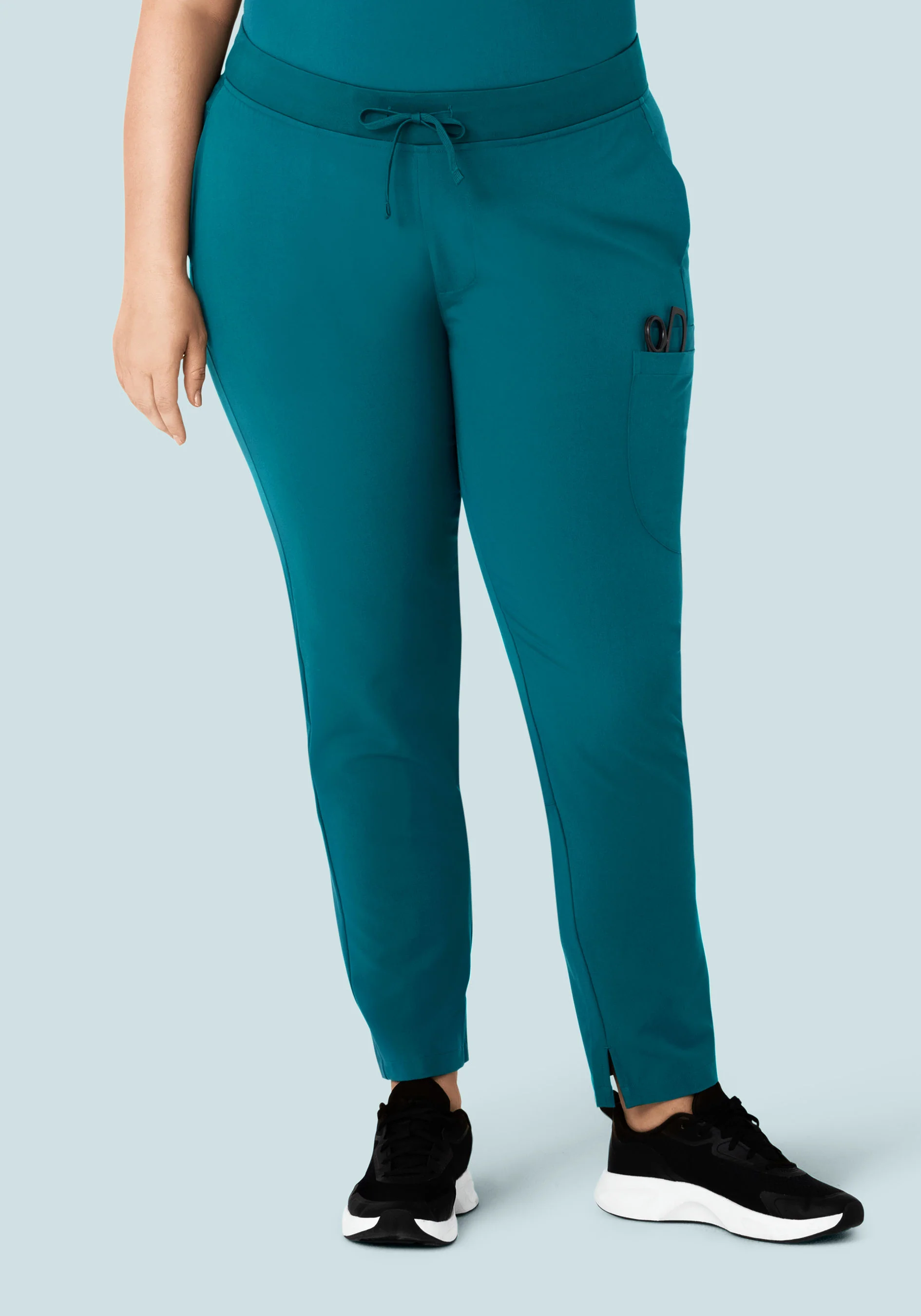 6 Pocket Slim Pants Peacock - Image 4