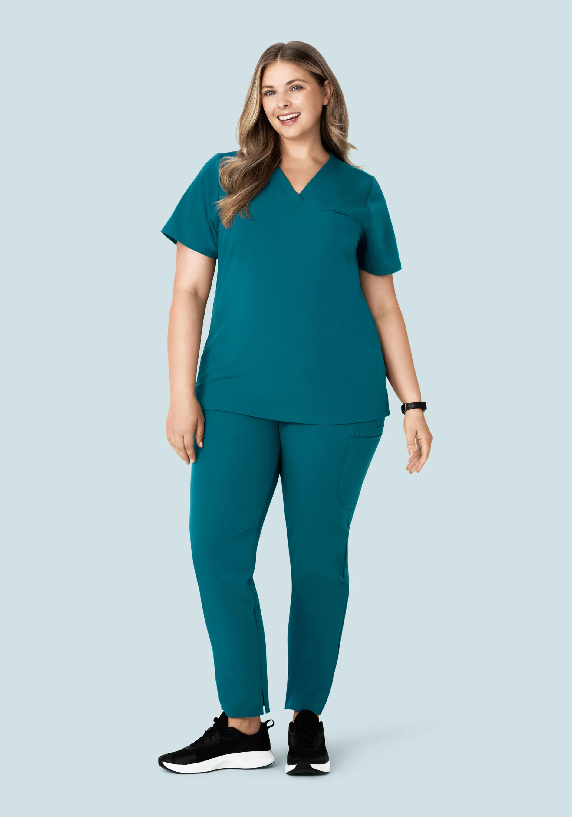 6 Pocket Slim Pants Peacock - Image 6