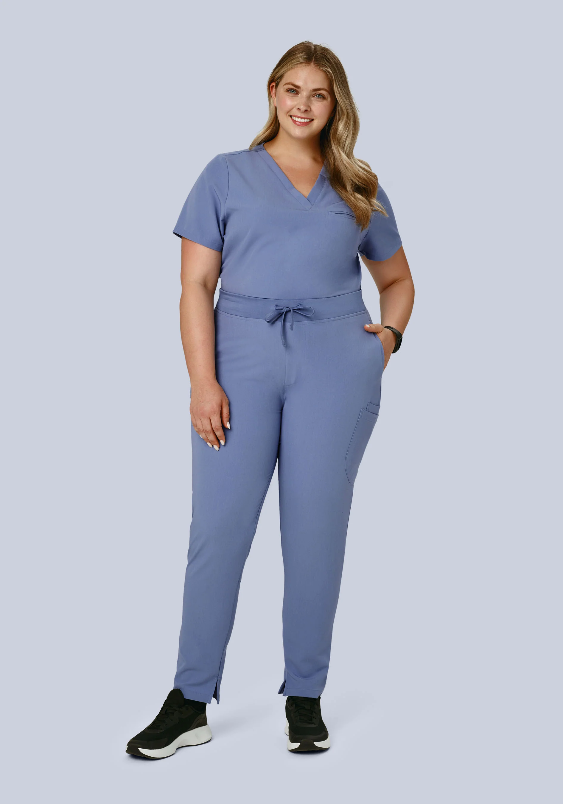 6 Pocket Slim Pants Periwinkle - Image 6
