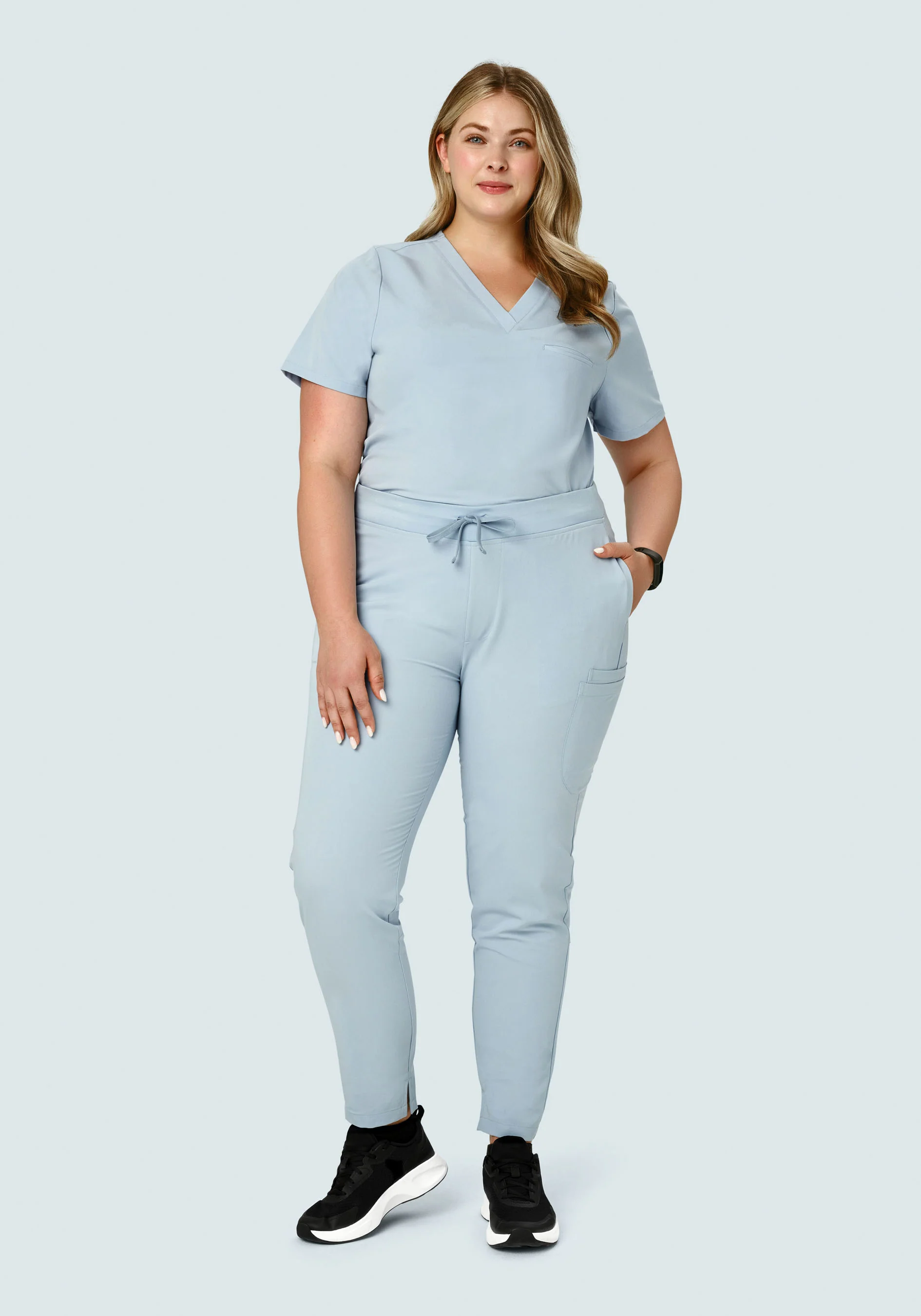 6 Pocket Slim Pants Powder Blue - Image 6