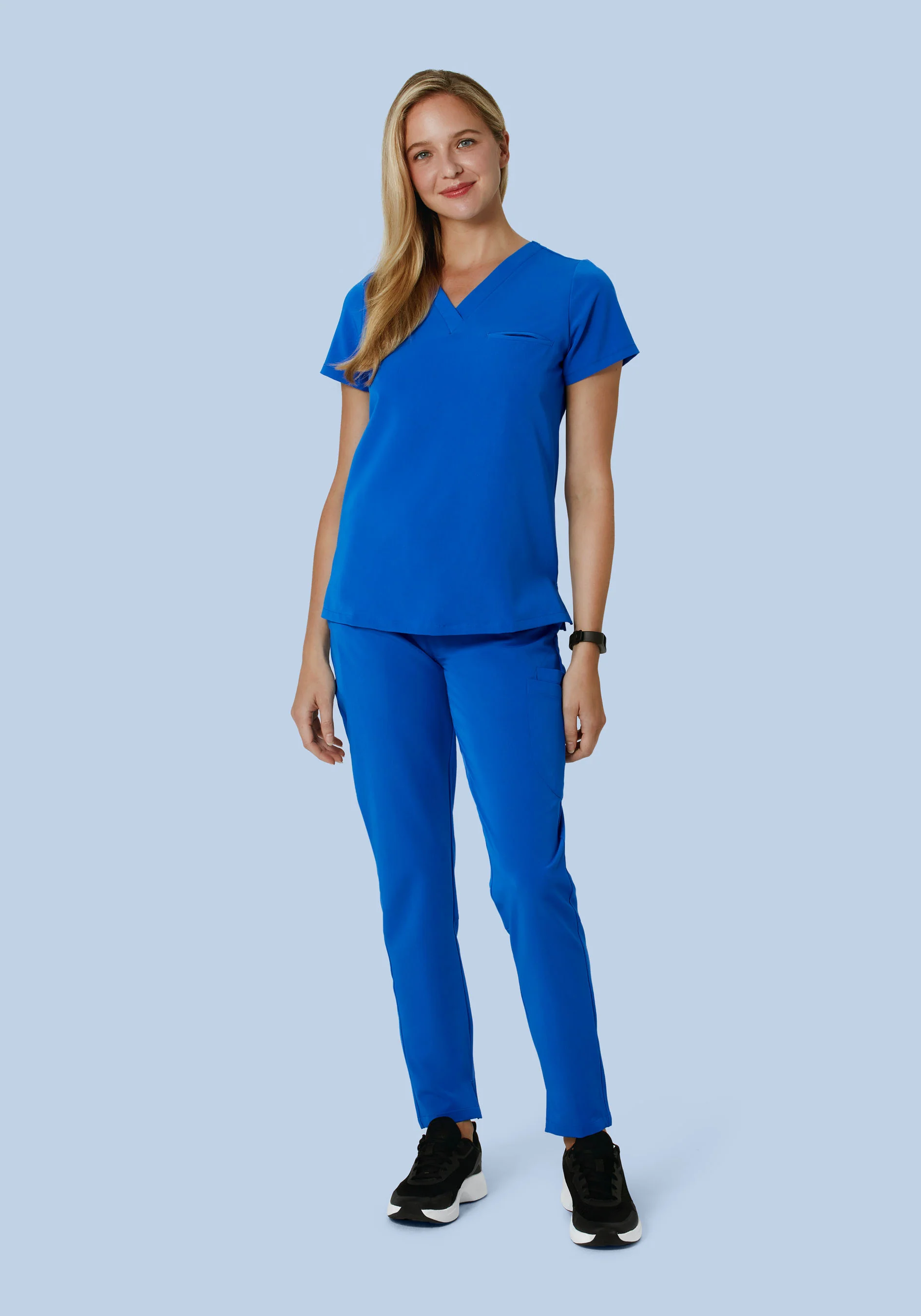 6 Pocket Slim Pants Royal Blue - Image 5