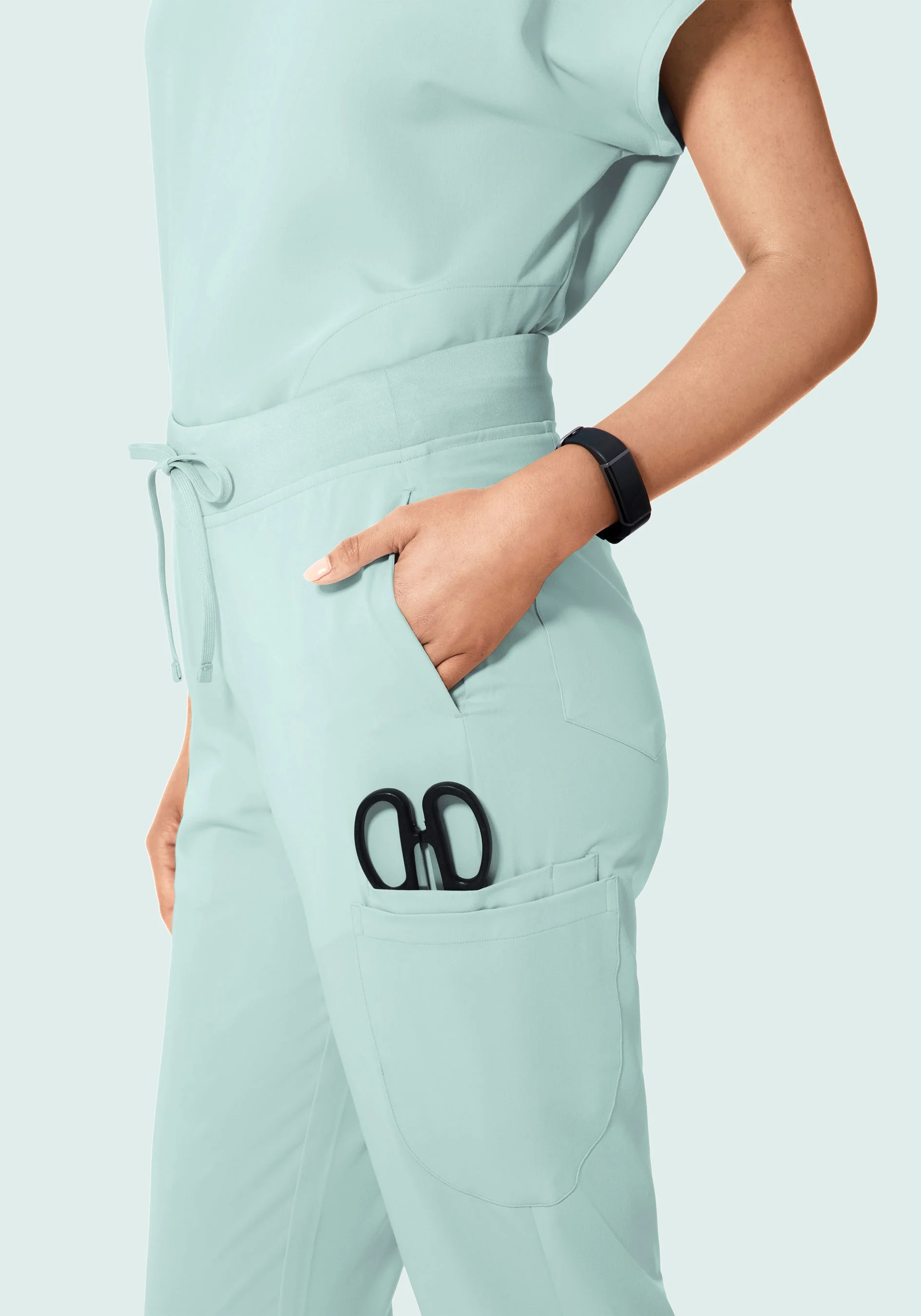 6 Pocket Slim Pants Sterling Blue - Image 3