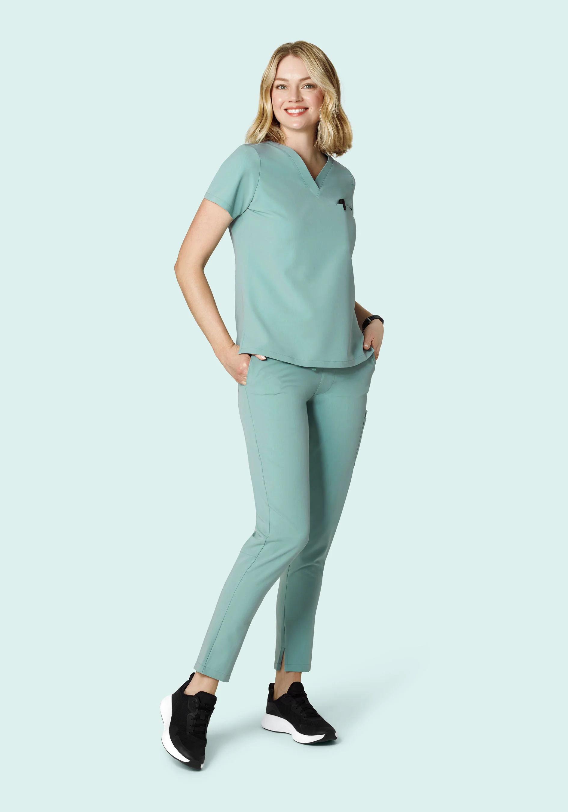 6 Pocket Slim Pants Tourmaline - Image 3